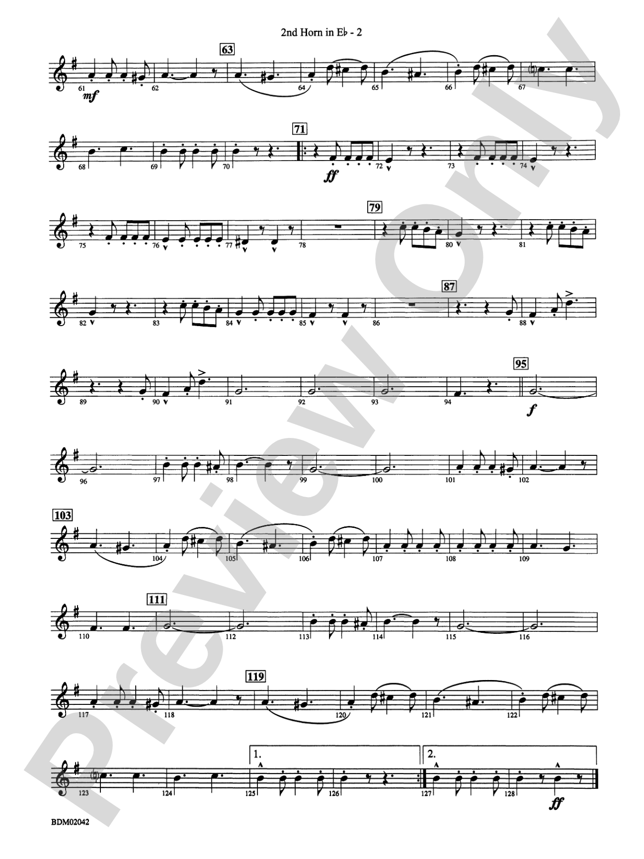 The Liberty Bell: (wp) 2nd Horn in E-flat