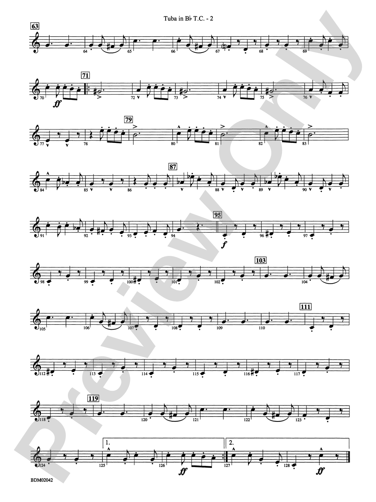 The Liberty Bell: (wp) B-flat Tuba T.C.