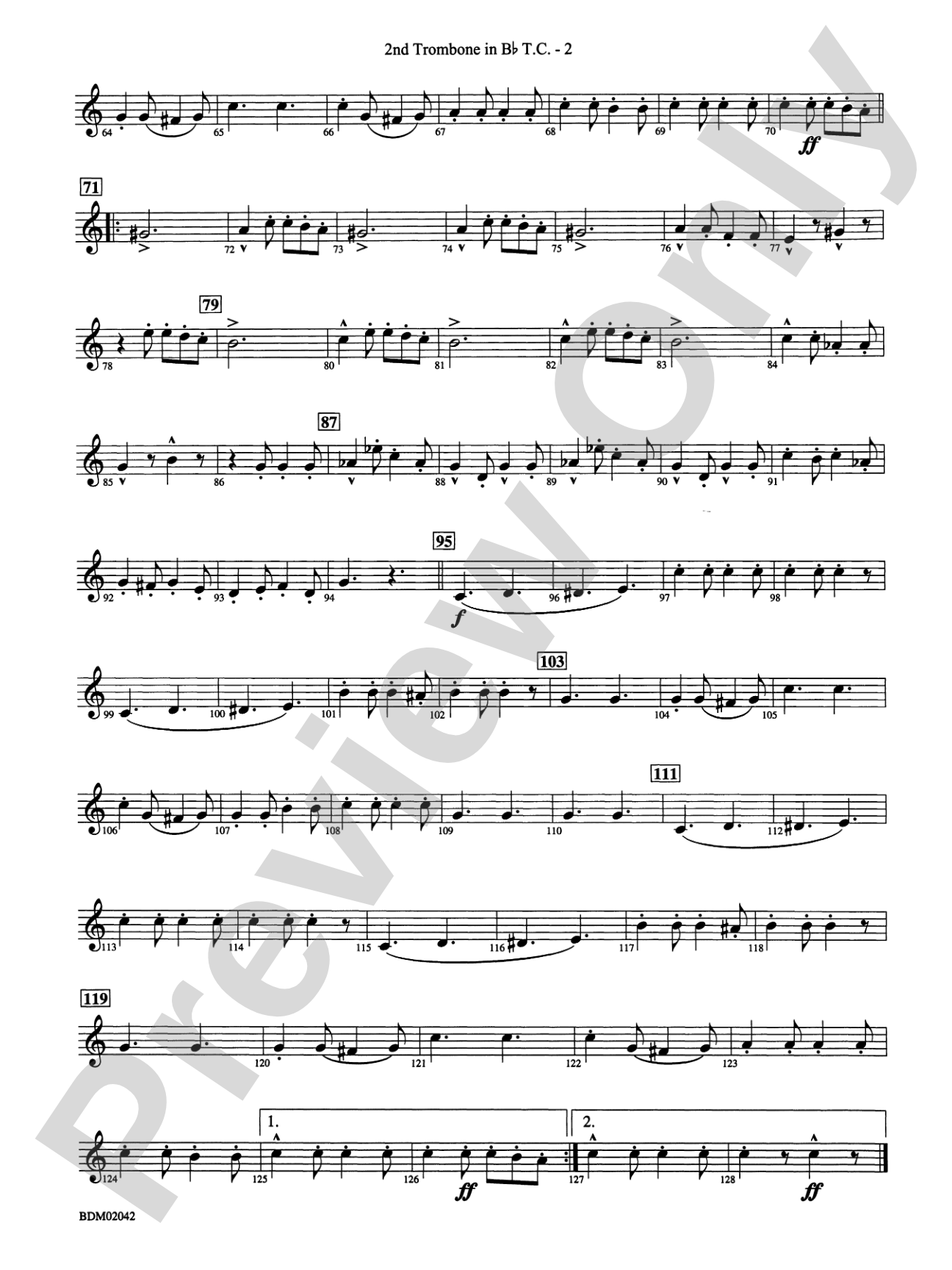 The Liberty Bell: (wp) 2nd B-flat Trombone T.C.