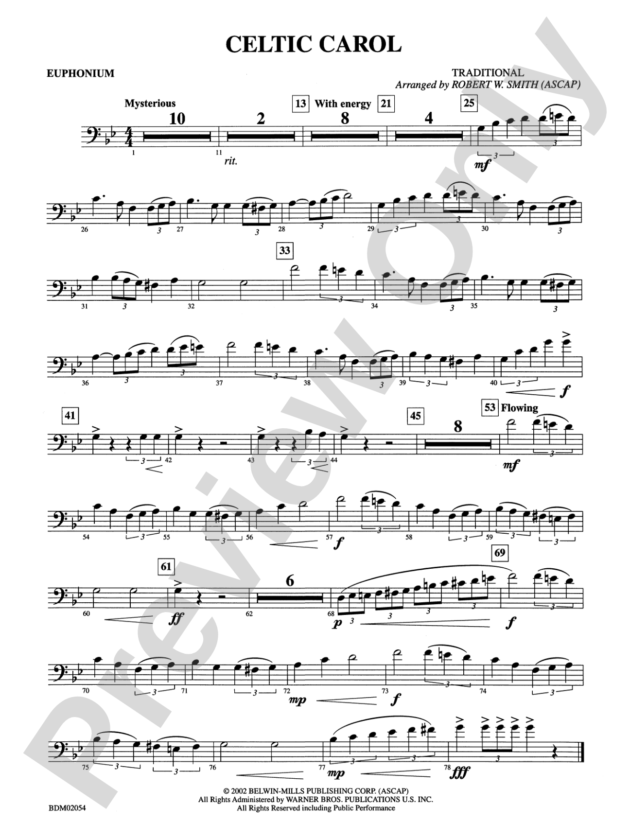Celtic Carol: Baritone B.C.
