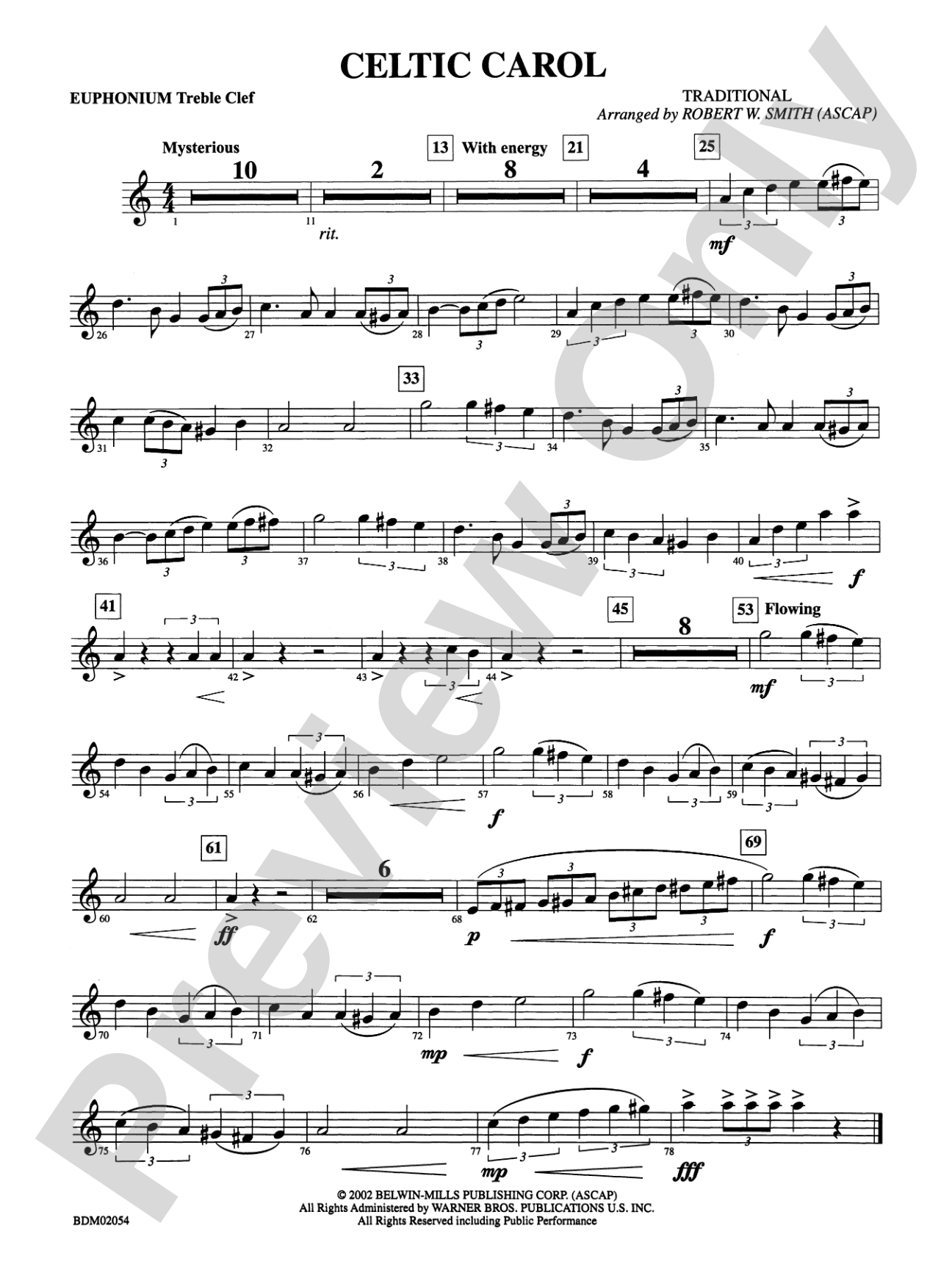 Celtic Carol: Baritone T.C.