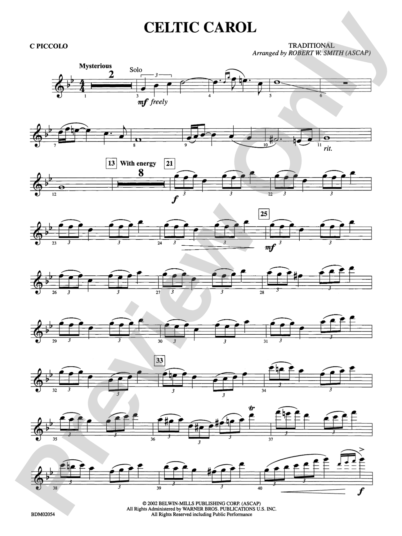 Celtic Carol: Piccolo