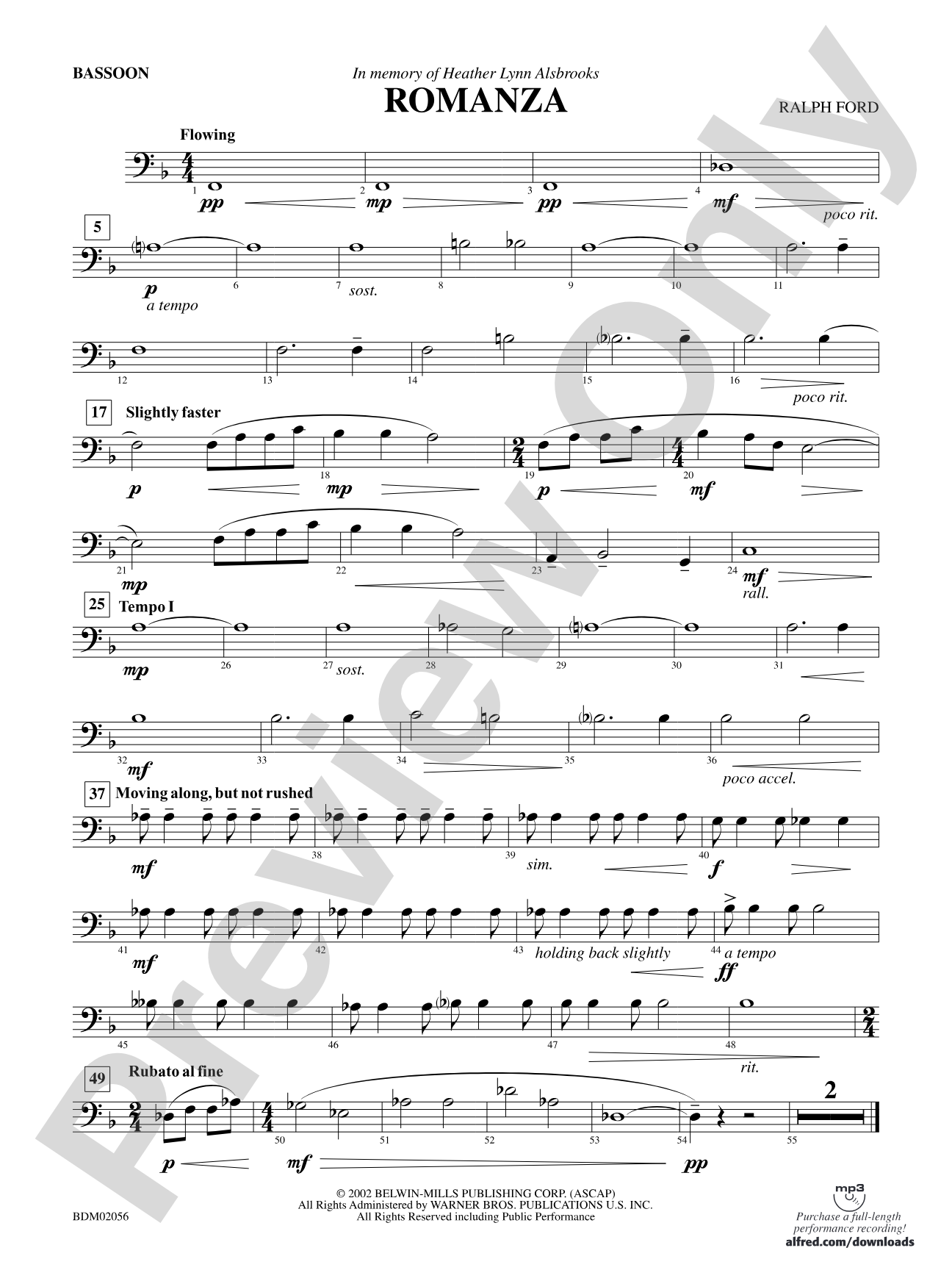 Romanza: Bassoon