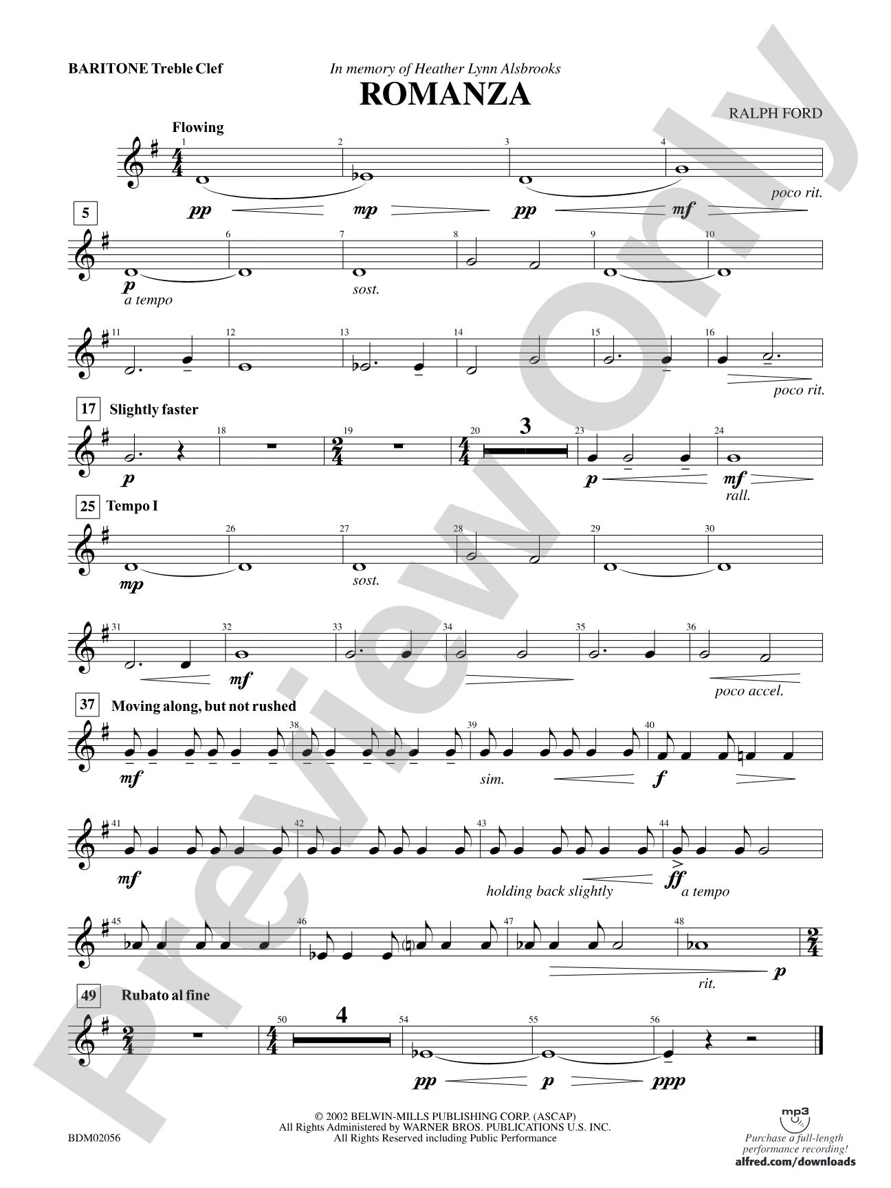 Romanza: Baritone T.C.