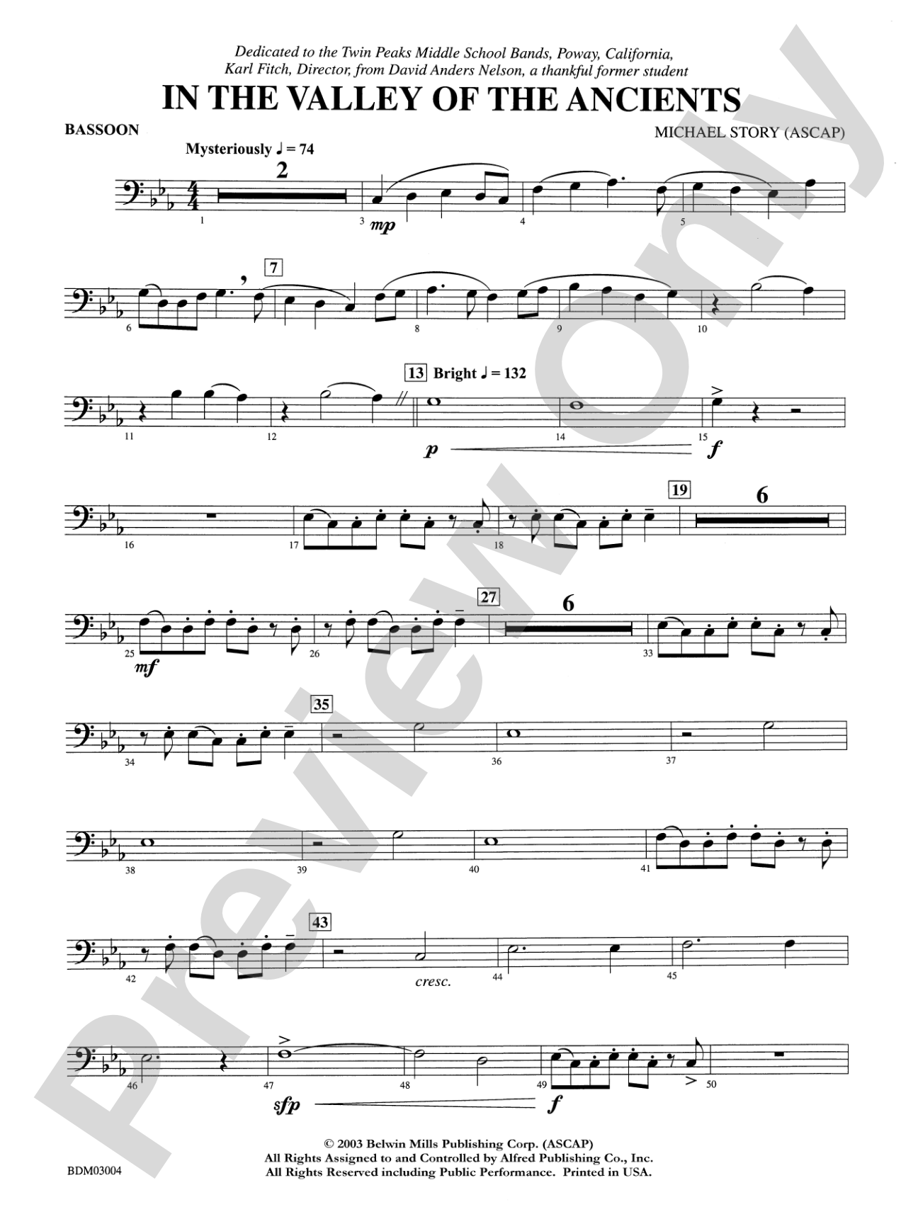 In the Valley of the Ancients: Bassoon