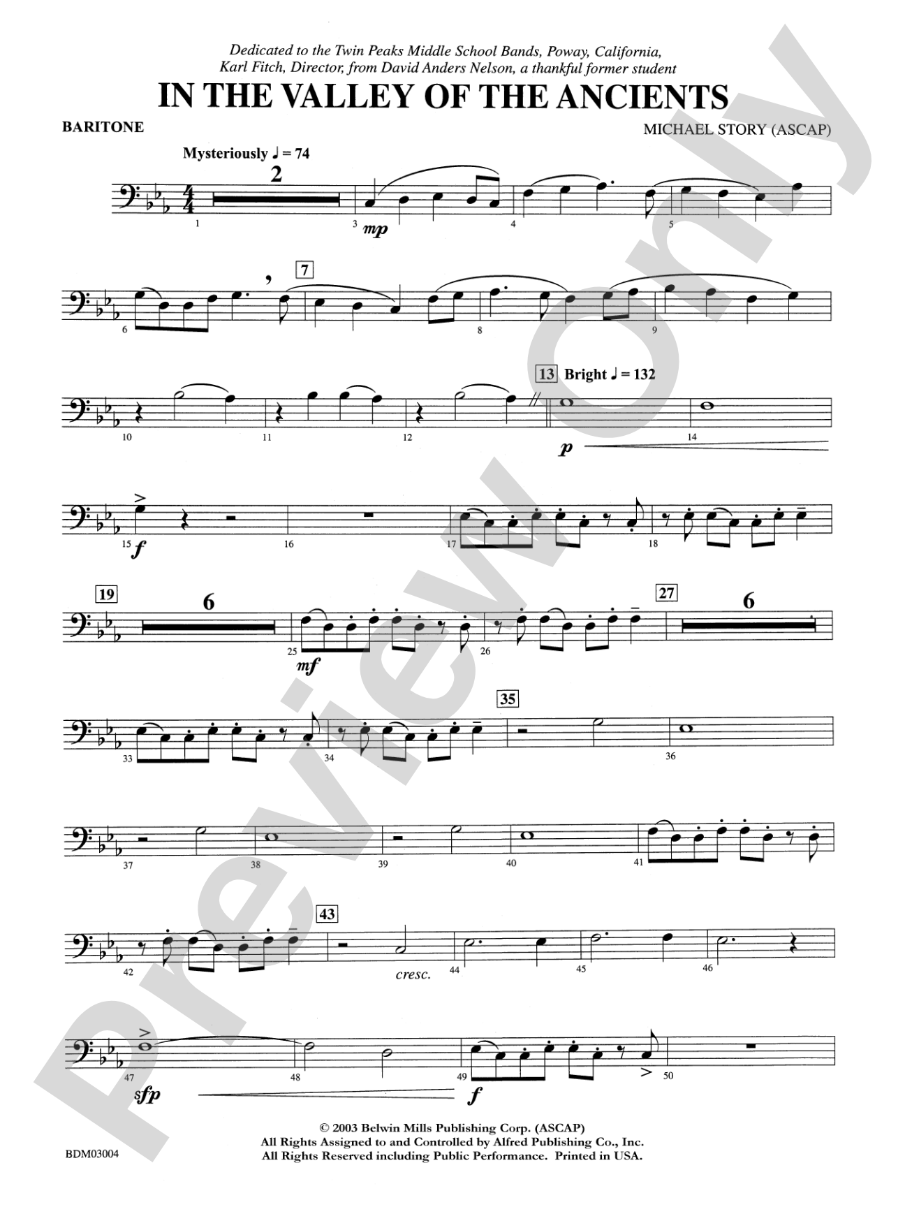 In the Valley of the Ancients: Baritone B.C.