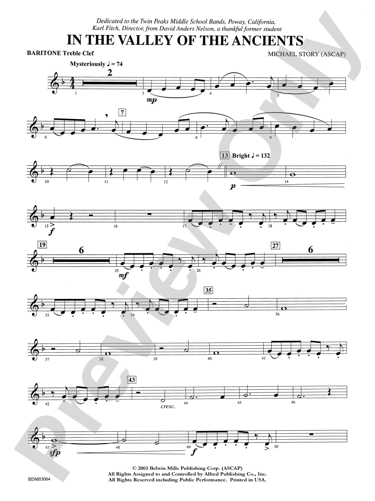In the Valley of the Ancients: Baritone T.C.