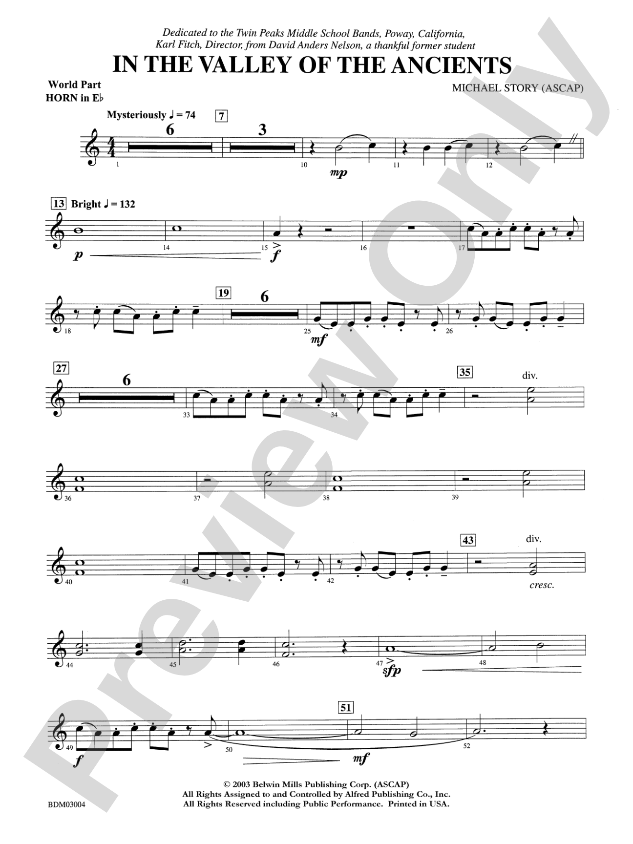In the Valley of the Ancients: WP 1st Horn in E-flat
