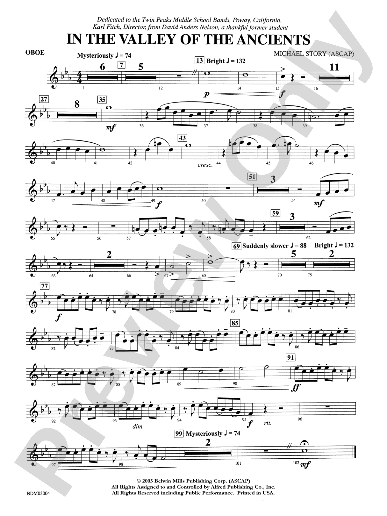 In the Valley of the Ancients: Oboe