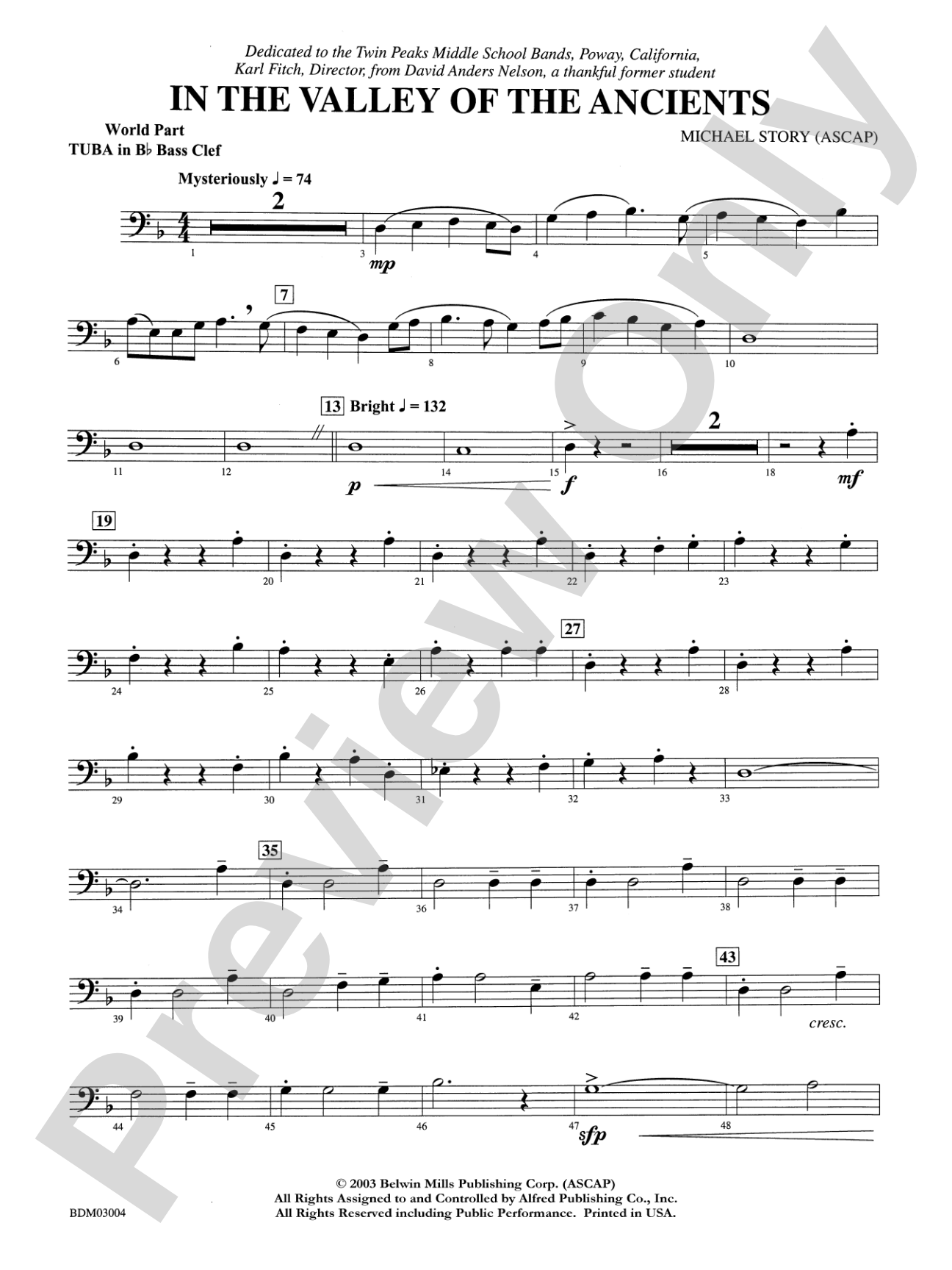 In the Valley of the Ancients: WP B-flat Tuba B.C.