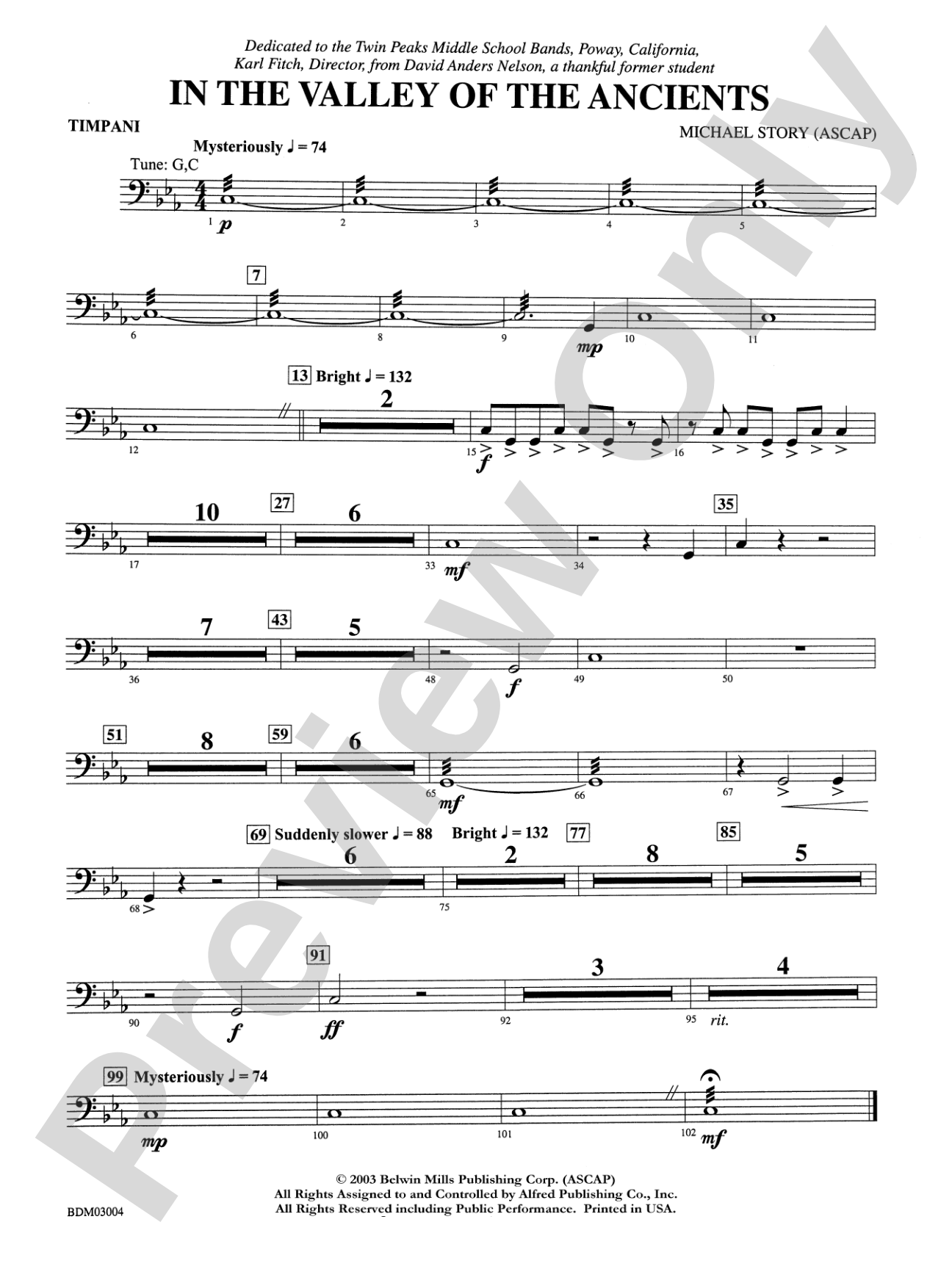 In the Valley of the Ancients: Timpani