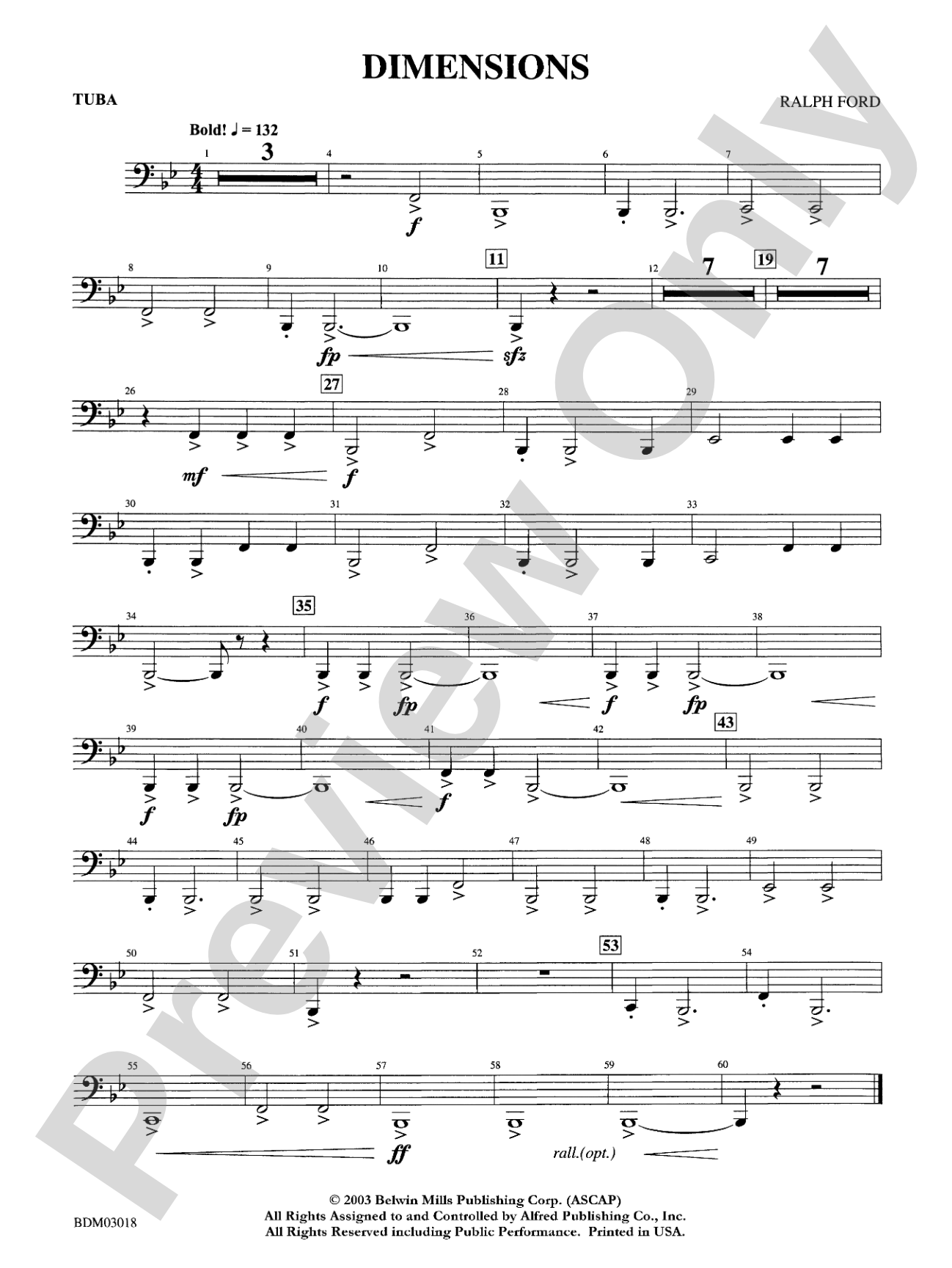 Dimensions: Tuba