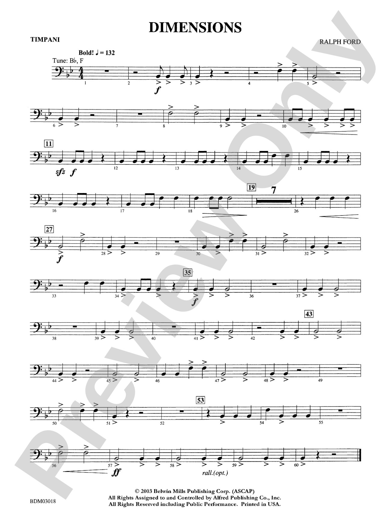 Dimensions: Timpani