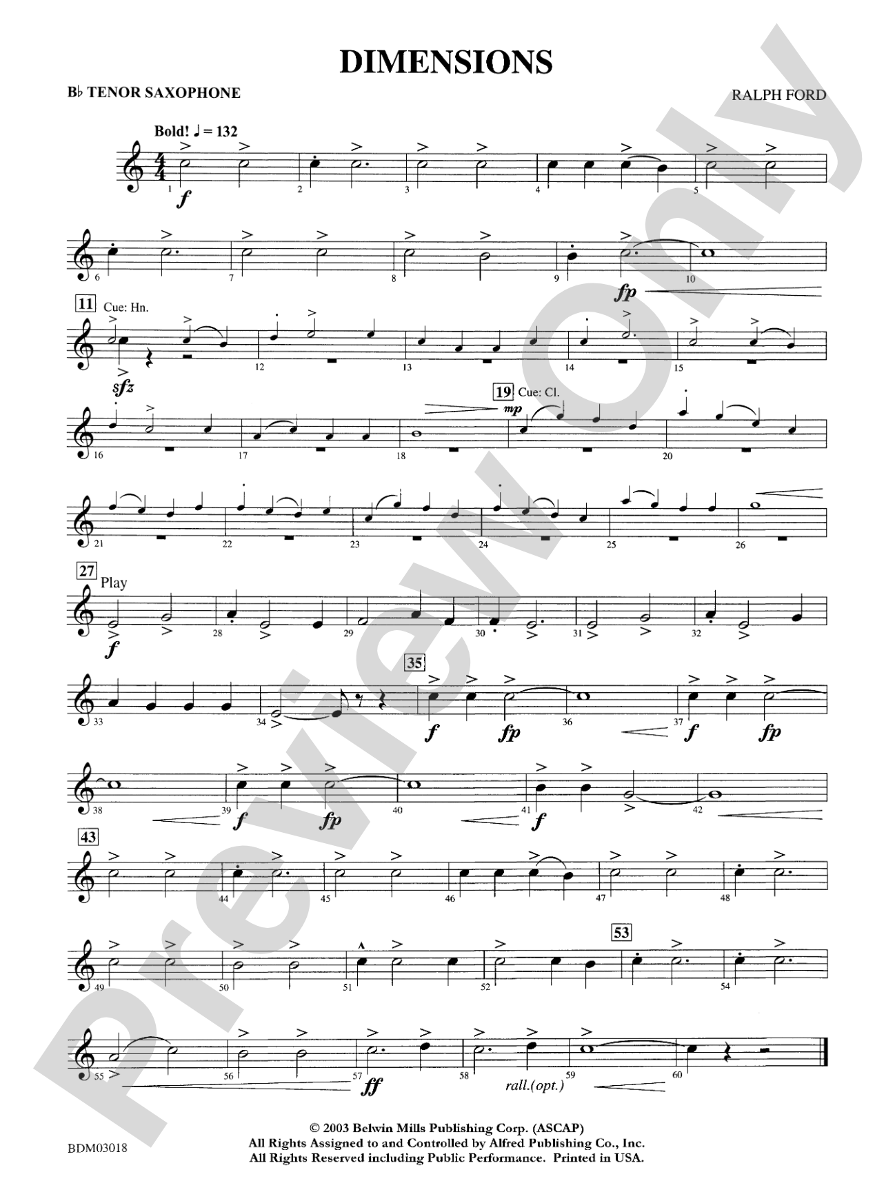 Dimensions: B-flat Tenor Saxophone