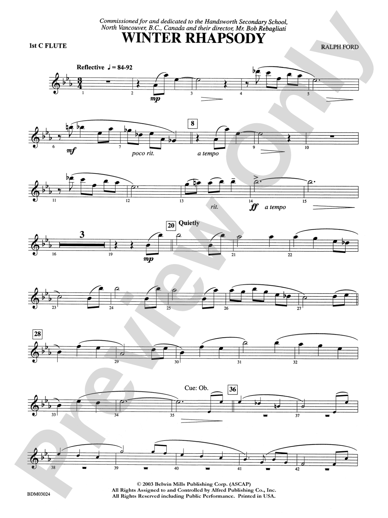 Winter Rhapsody: Flute