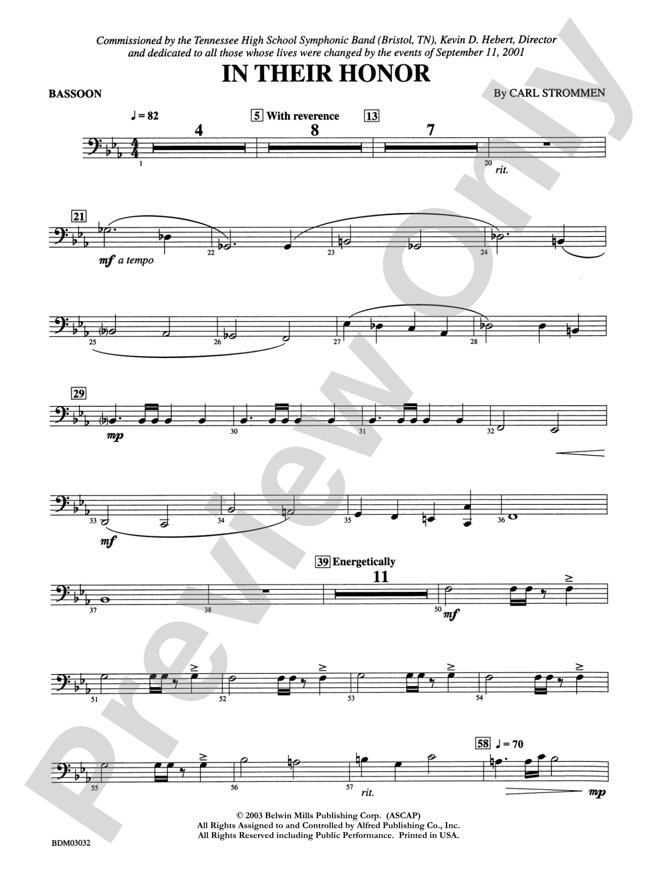 In Their Honor: Bassoon