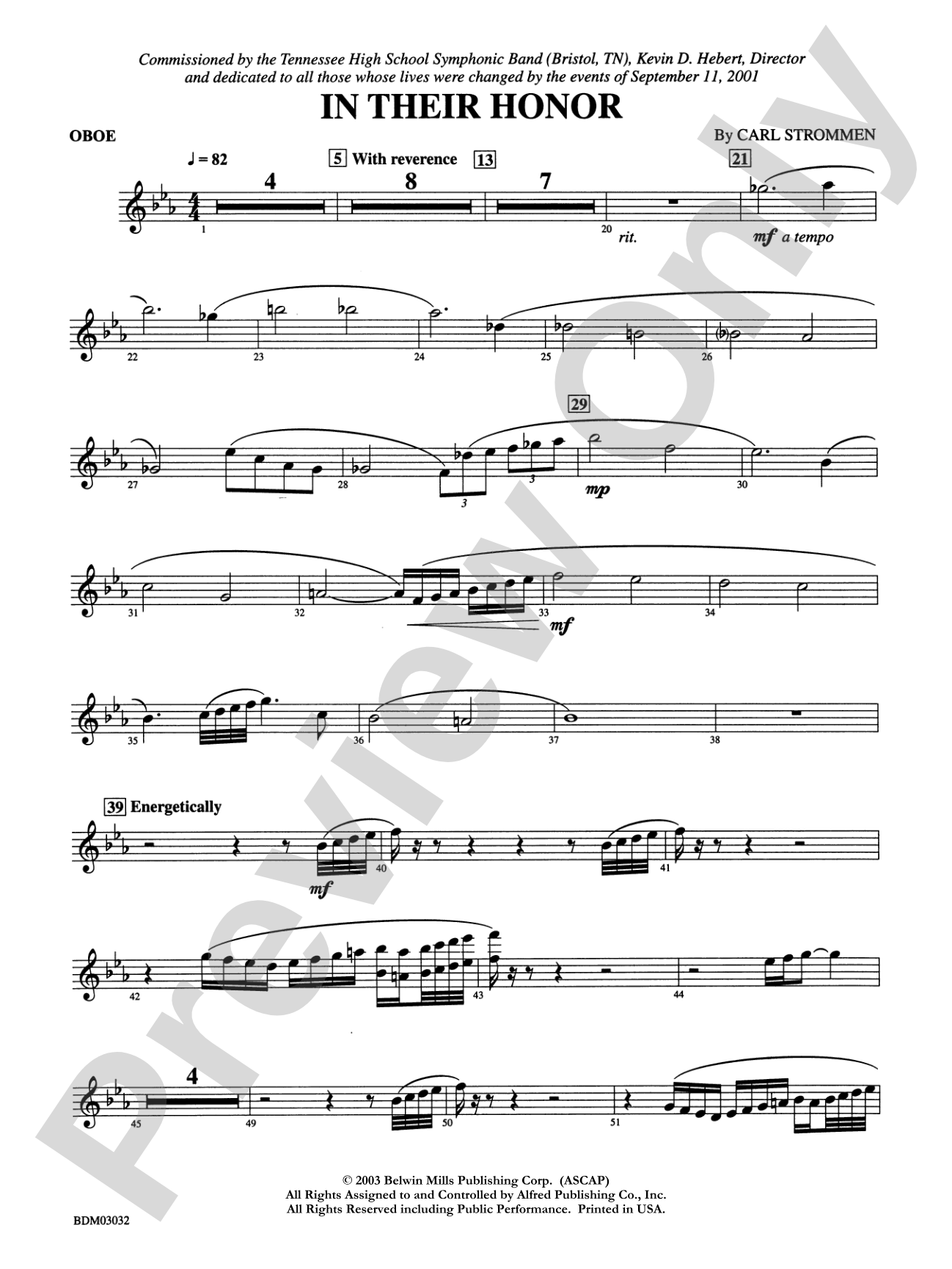 In Their Honor: Oboe