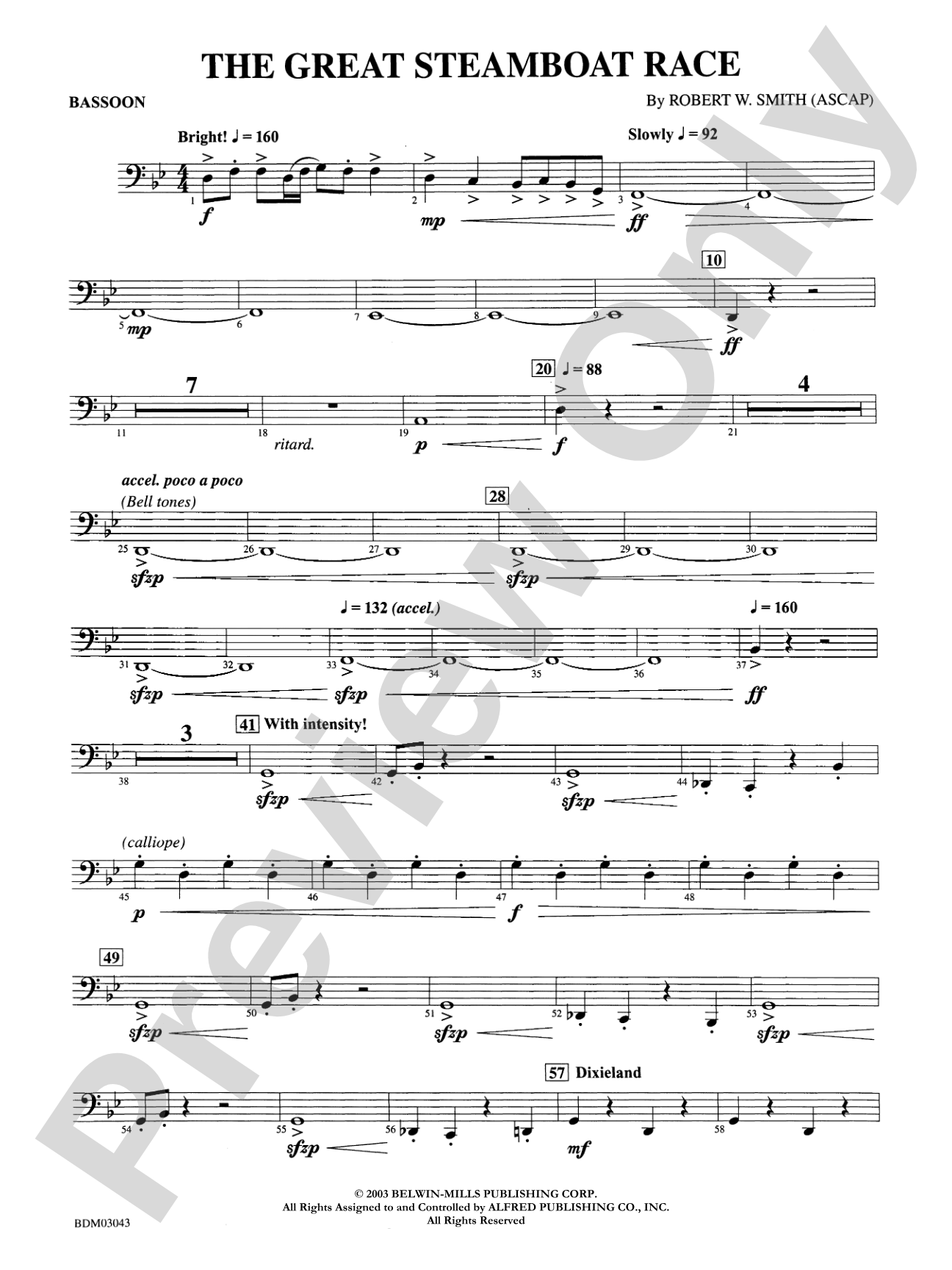 The Great Steamboat Race: Bassoon