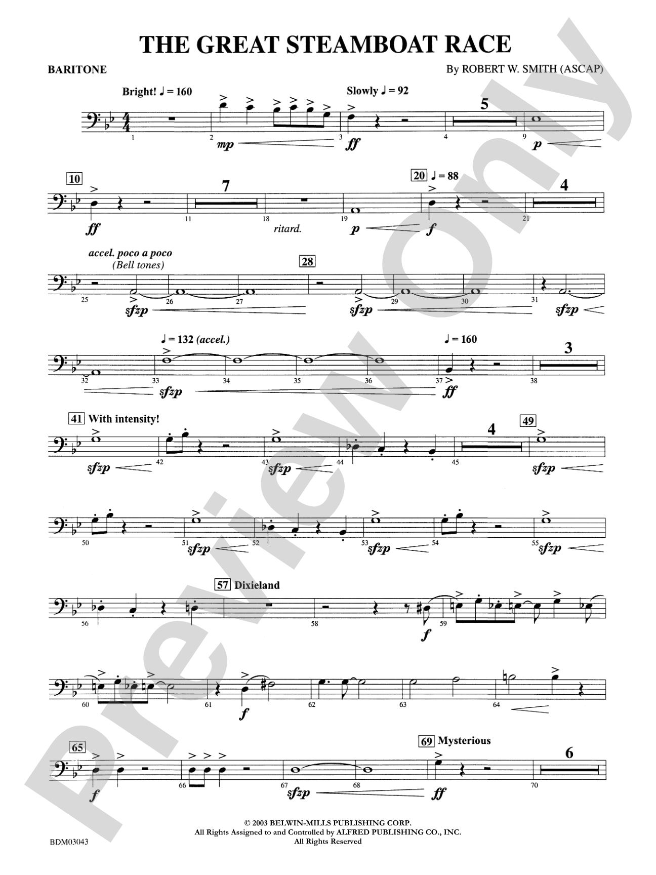 The Great Steamboat Race: Baritone B.C.