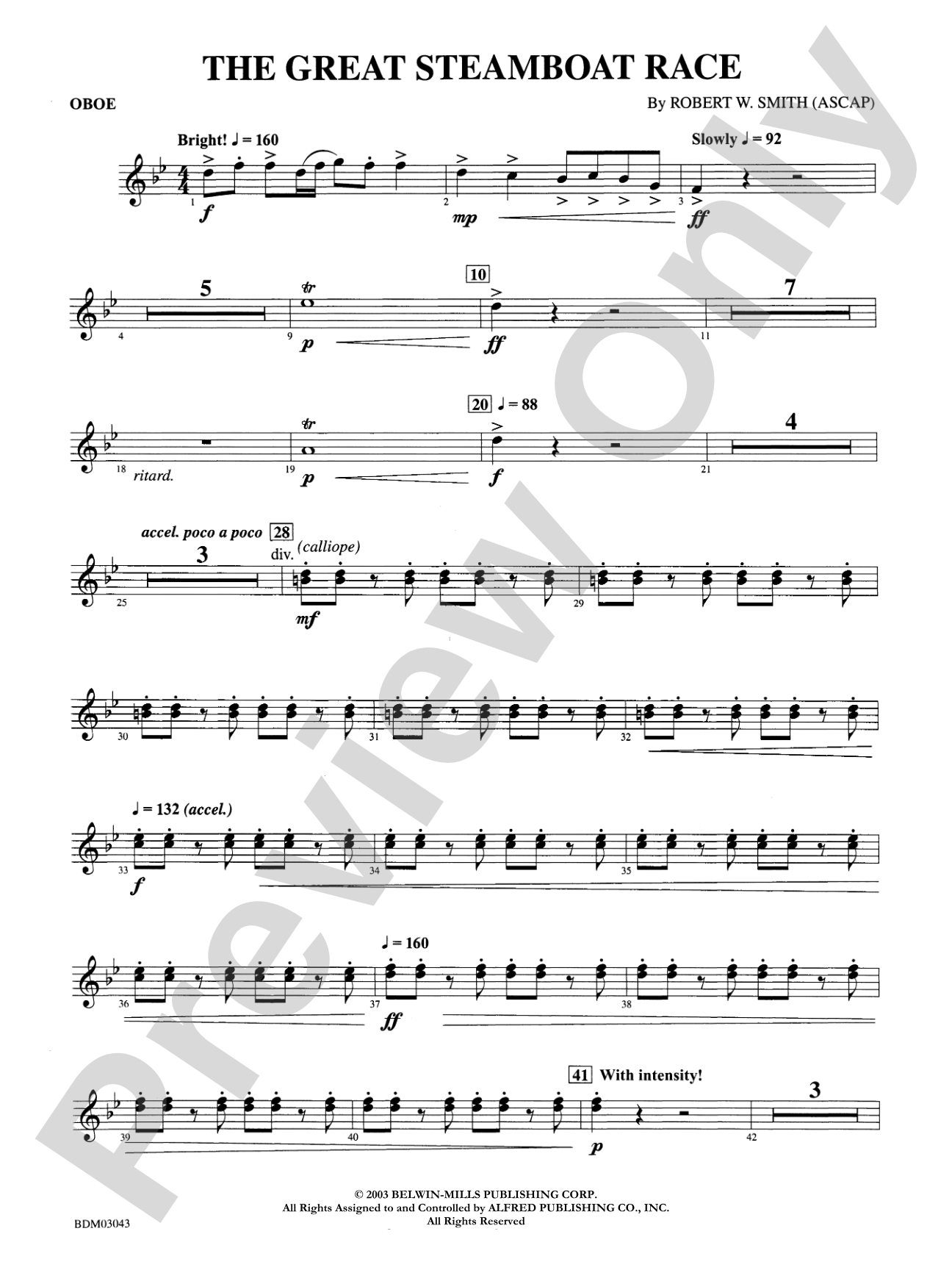 The Great Steamboat Race: Oboe