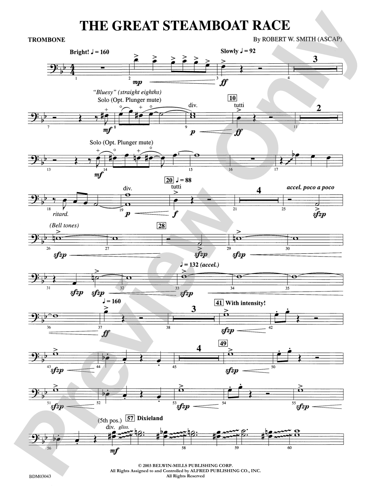 The Great Steamboat Race: 1st Trombone