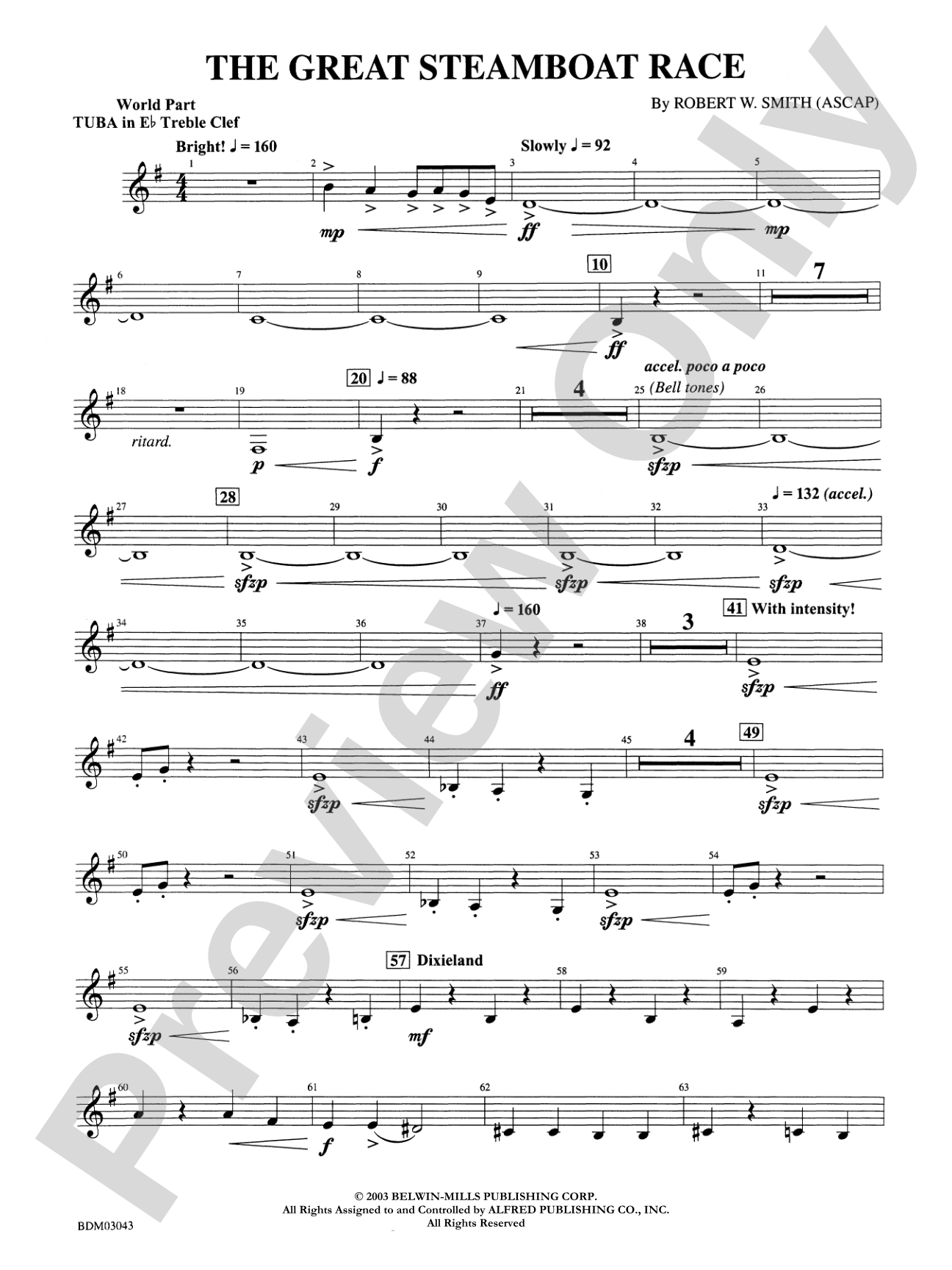The Great Steamboat Race: (wp) E-flat Tuba T.C.