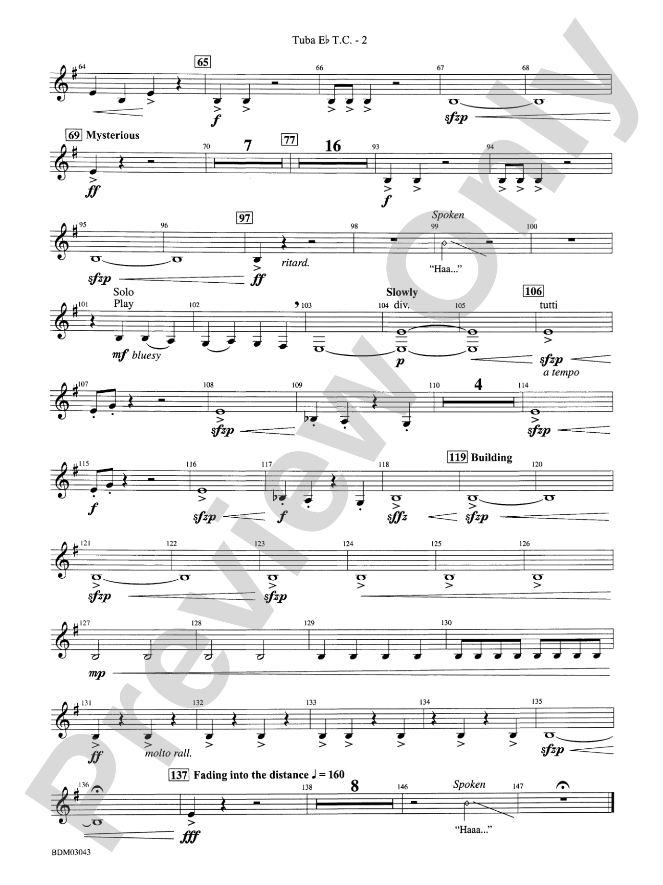 The Great Steamboat Race: (wp) E-flat Tuba T.C.