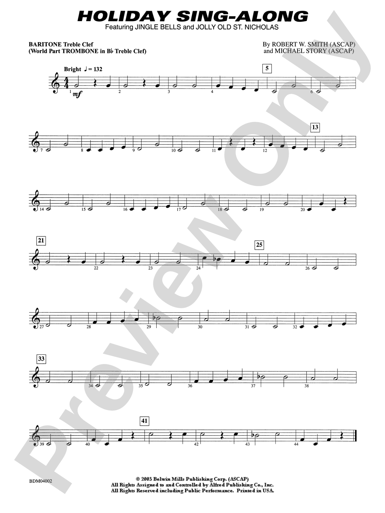 Holiday Sing-Along: Baritone T.C.
