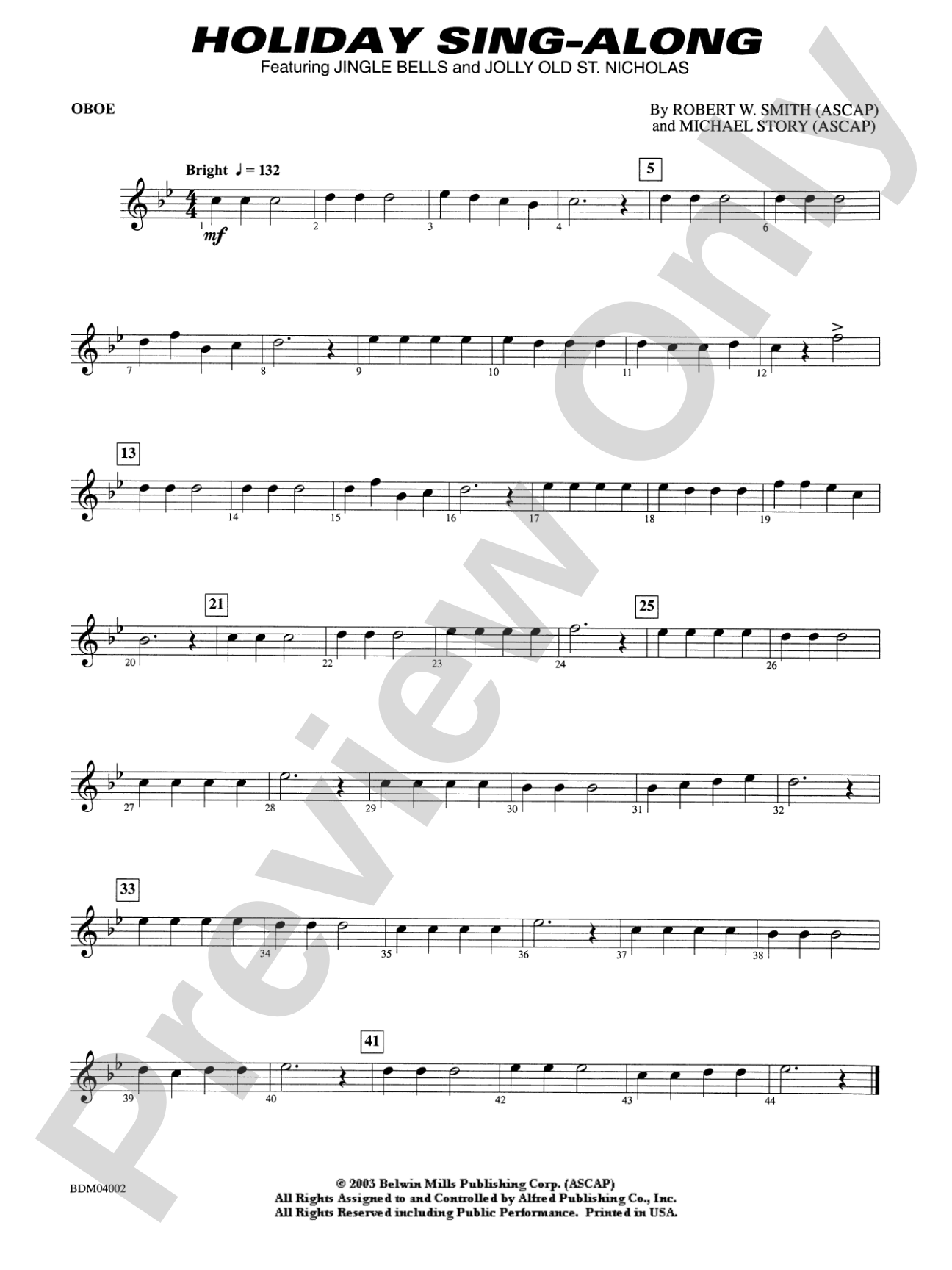 Holiday Sing-Along: Oboe