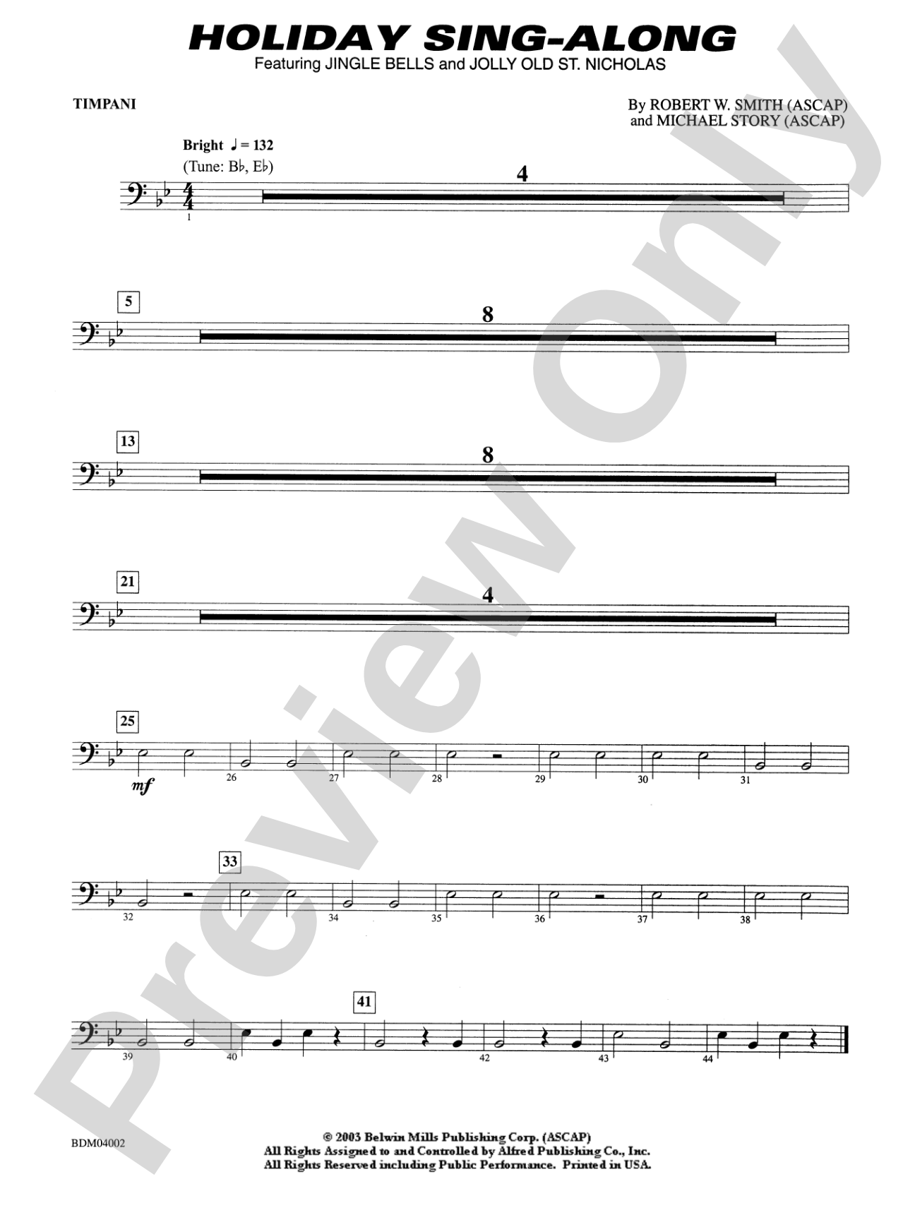 Holiday Sing-Along: Timpani