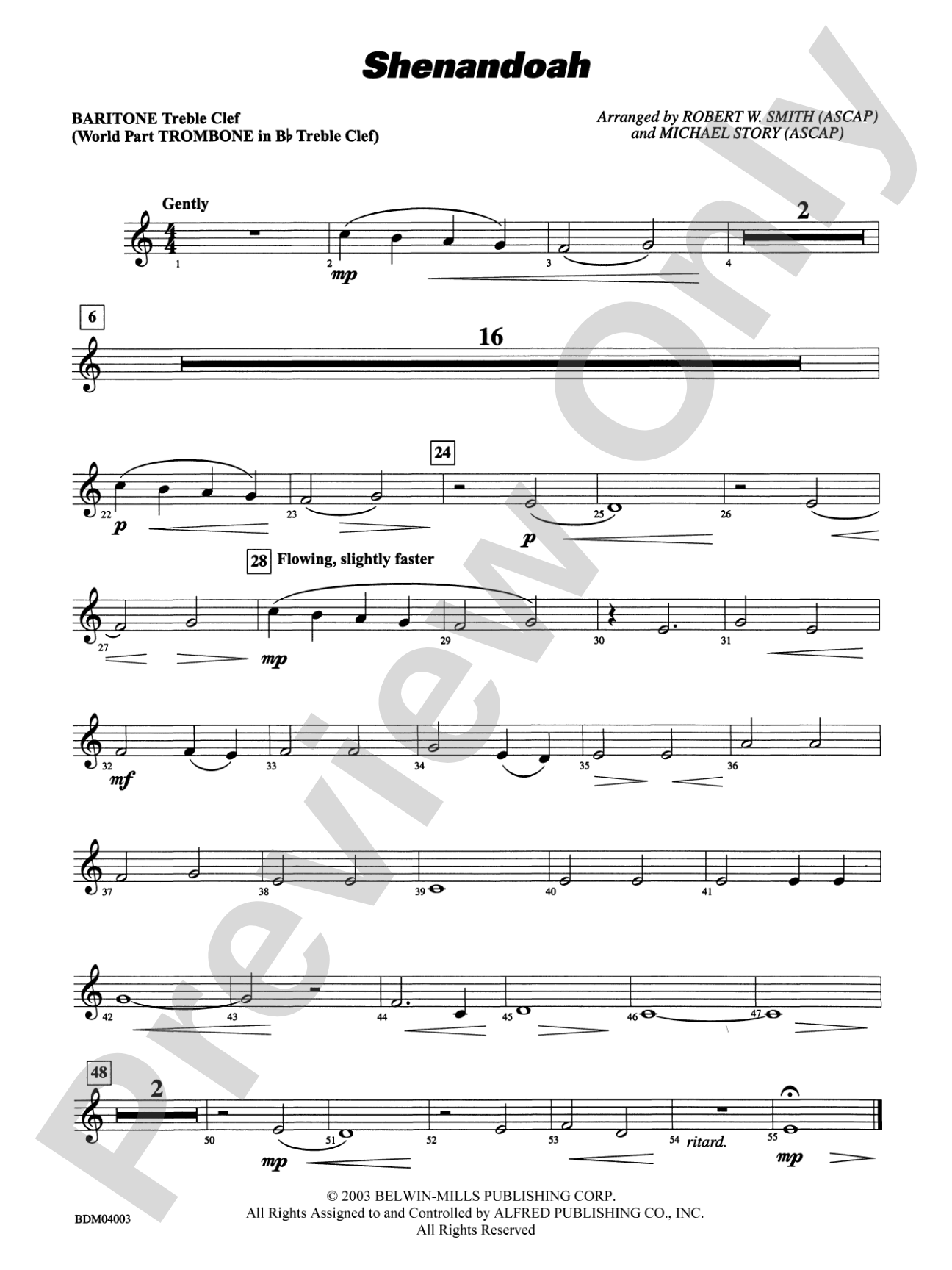 Shenandoah: Baritone T.C.