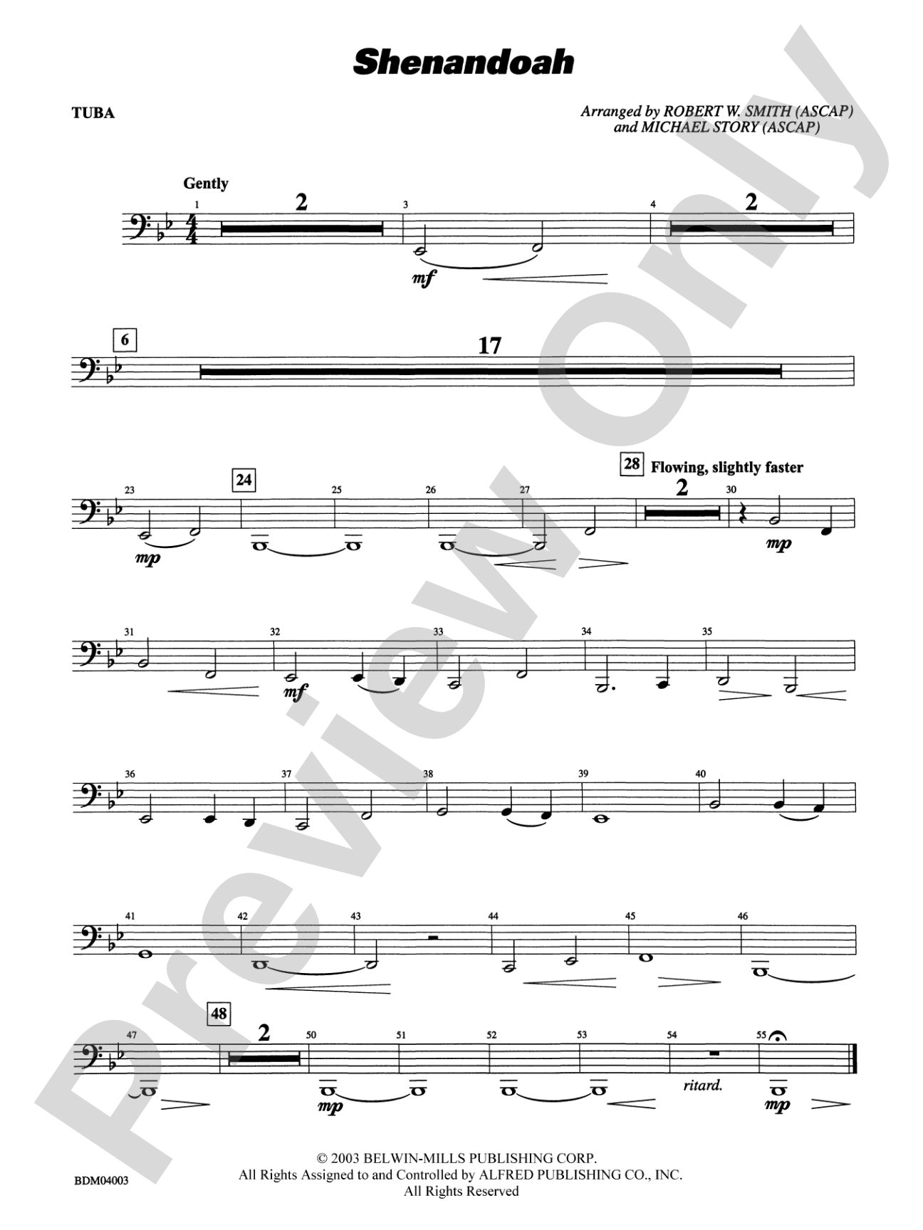 Shenandoah: Tuba