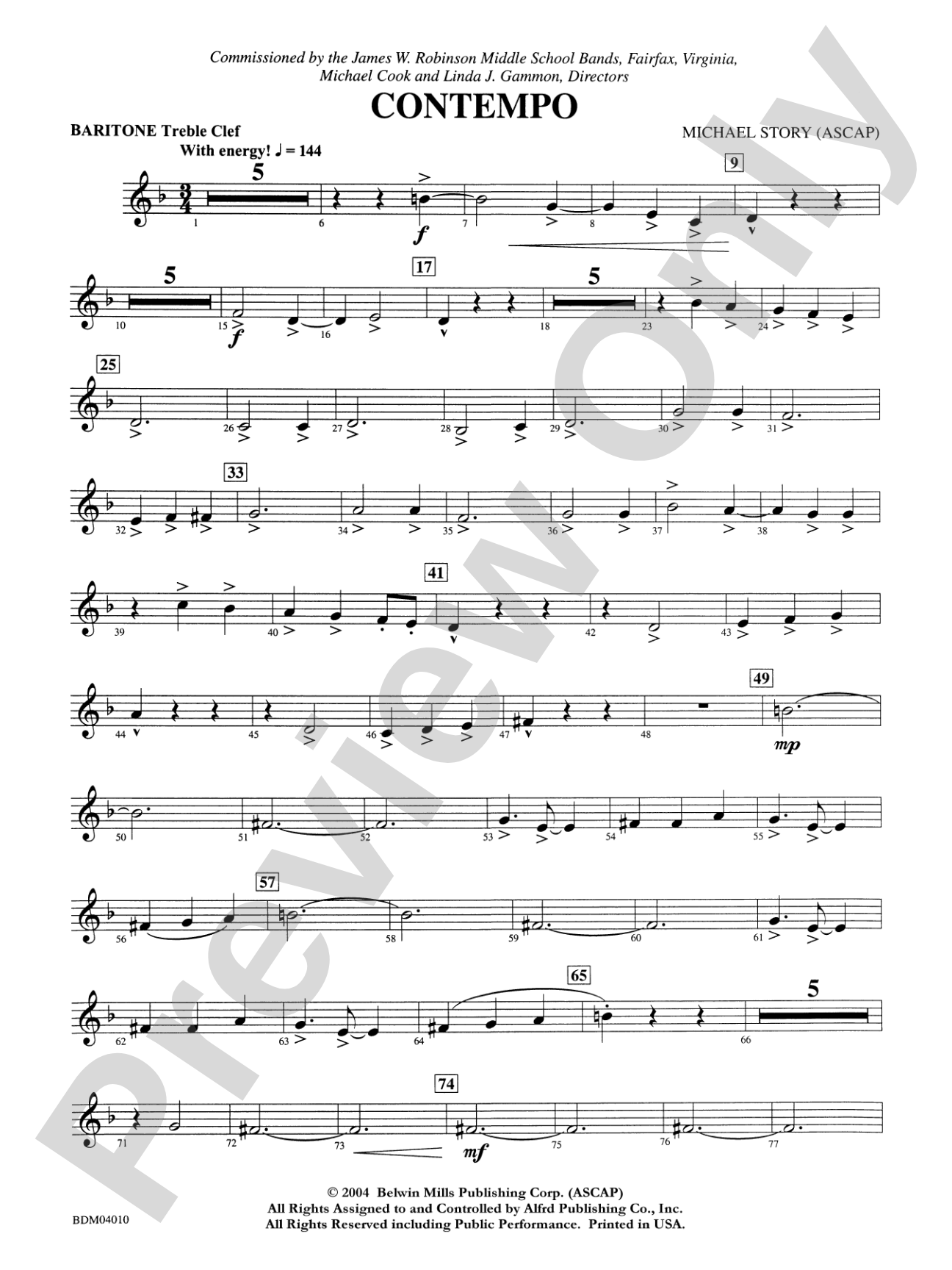 Contempo: Baritone T.C.