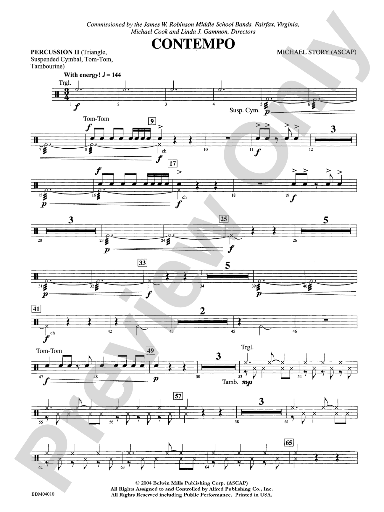 Contempo: 2nd Percussion