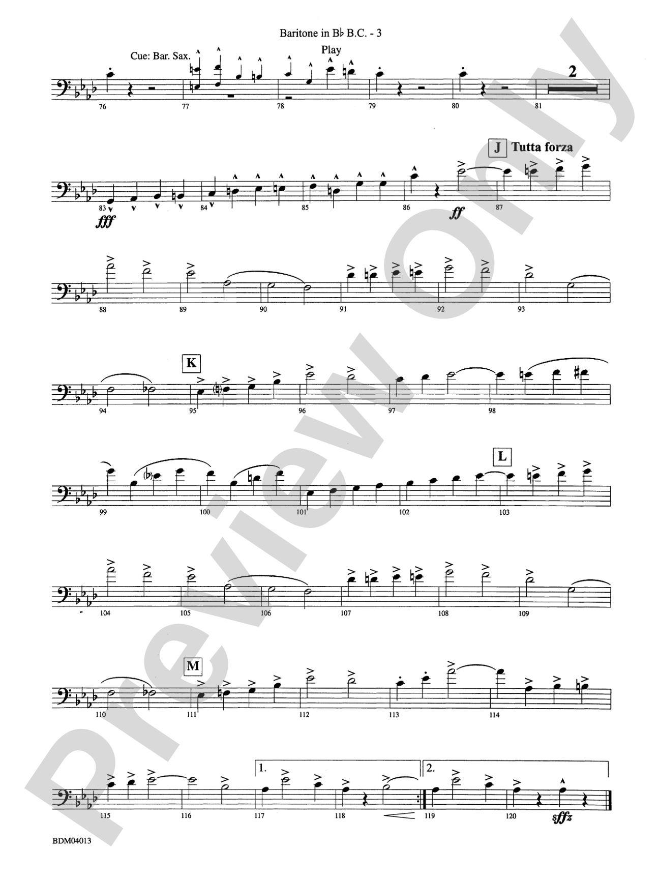 Nobles of the Mystic Shrine (March): (wp) B-flat Baritone B.C.