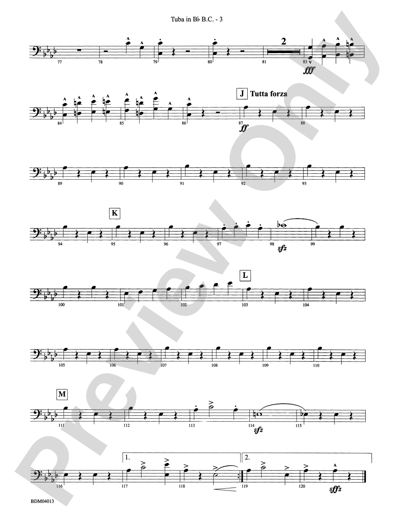 Nobles of the Mystic Shrine (March): (wp) B-flat Tuba B.C.