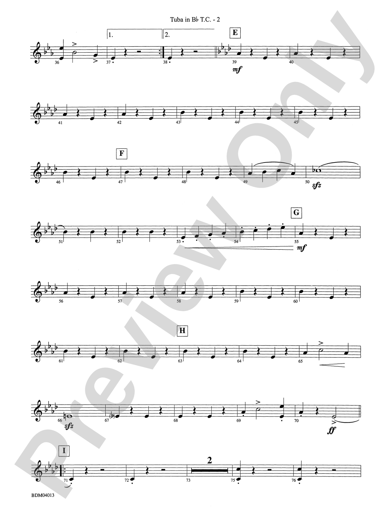 Nobles of the Mystic Shrine (March): (wp) B-flat Tuba T.C.
