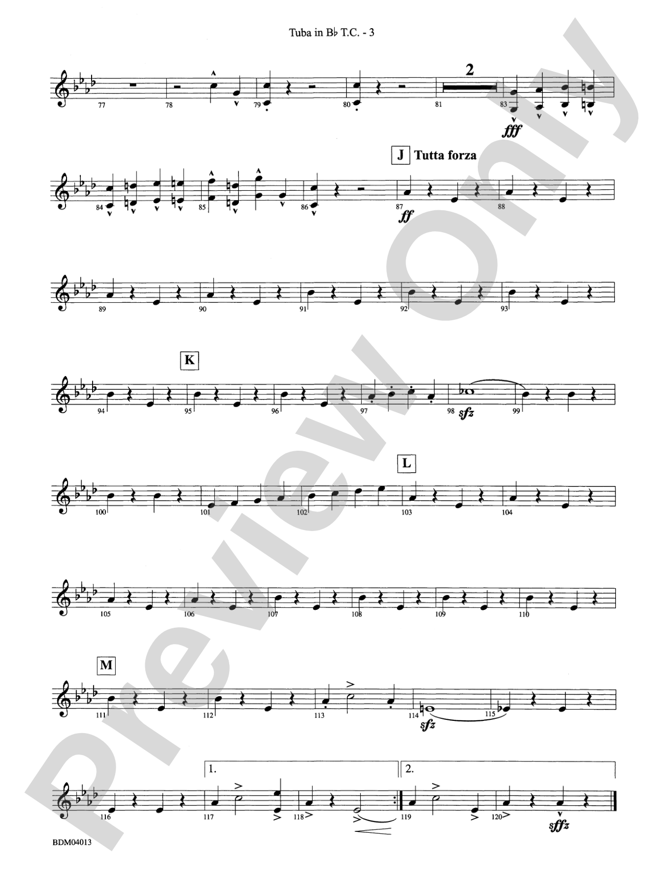 Nobles of the Mystic Shrine (March): (wp) B-flat Tuba T.C.