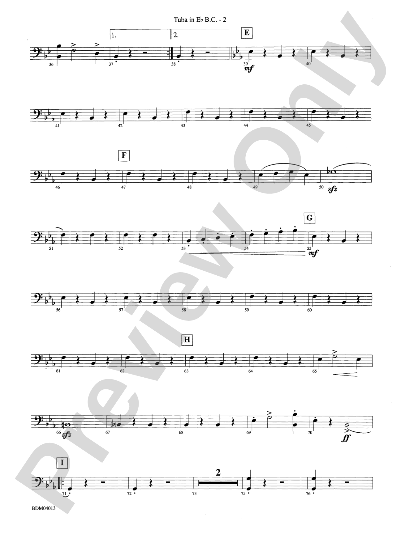 Nobles of the Mystic Shrine (March): (wp) E-flat Tuba B.C.