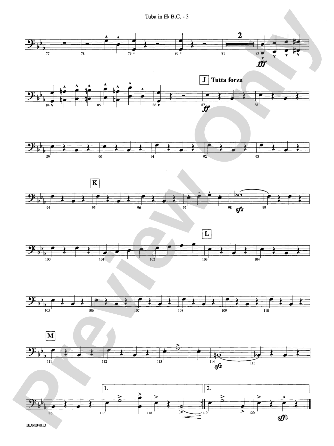 Nobles of the Mystic Shrine (March): (wp) E-flat Tuba B.C.