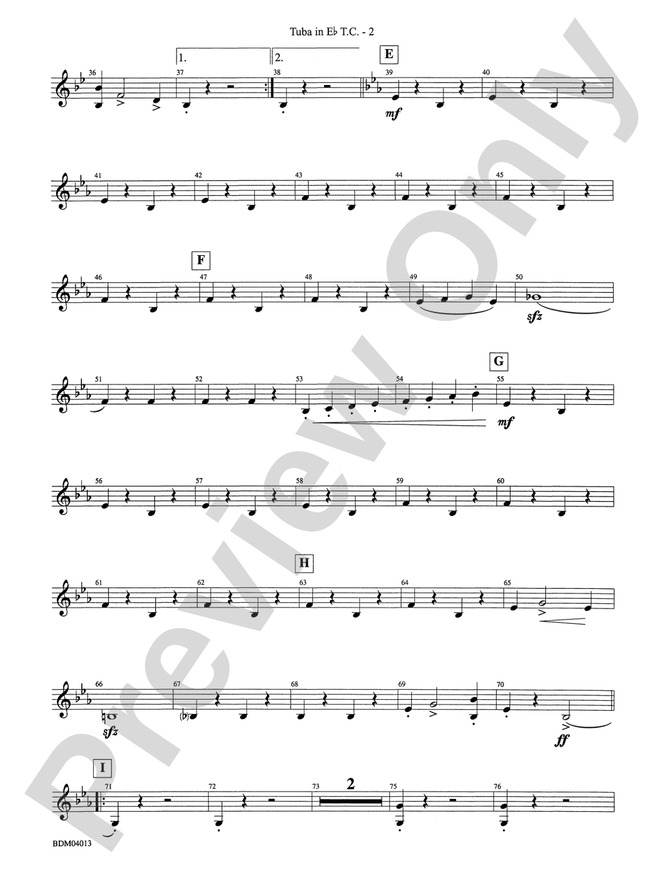 Nobles of the Mystic Shrine (March): (wp) E-flat Tuba T.C.