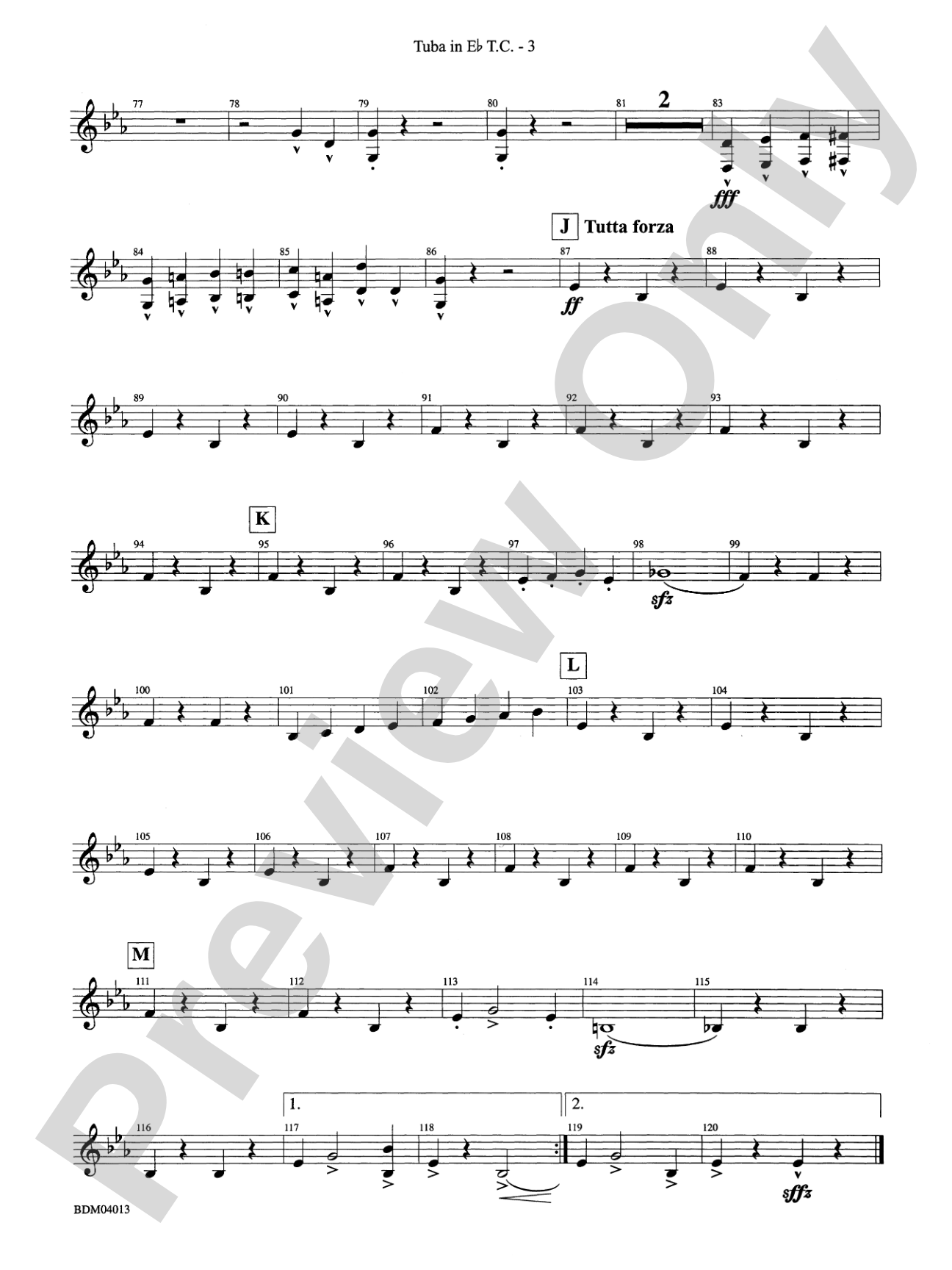 Nobles of the Mystic Shrine (March): (wp) E-flat Tuba T.C.