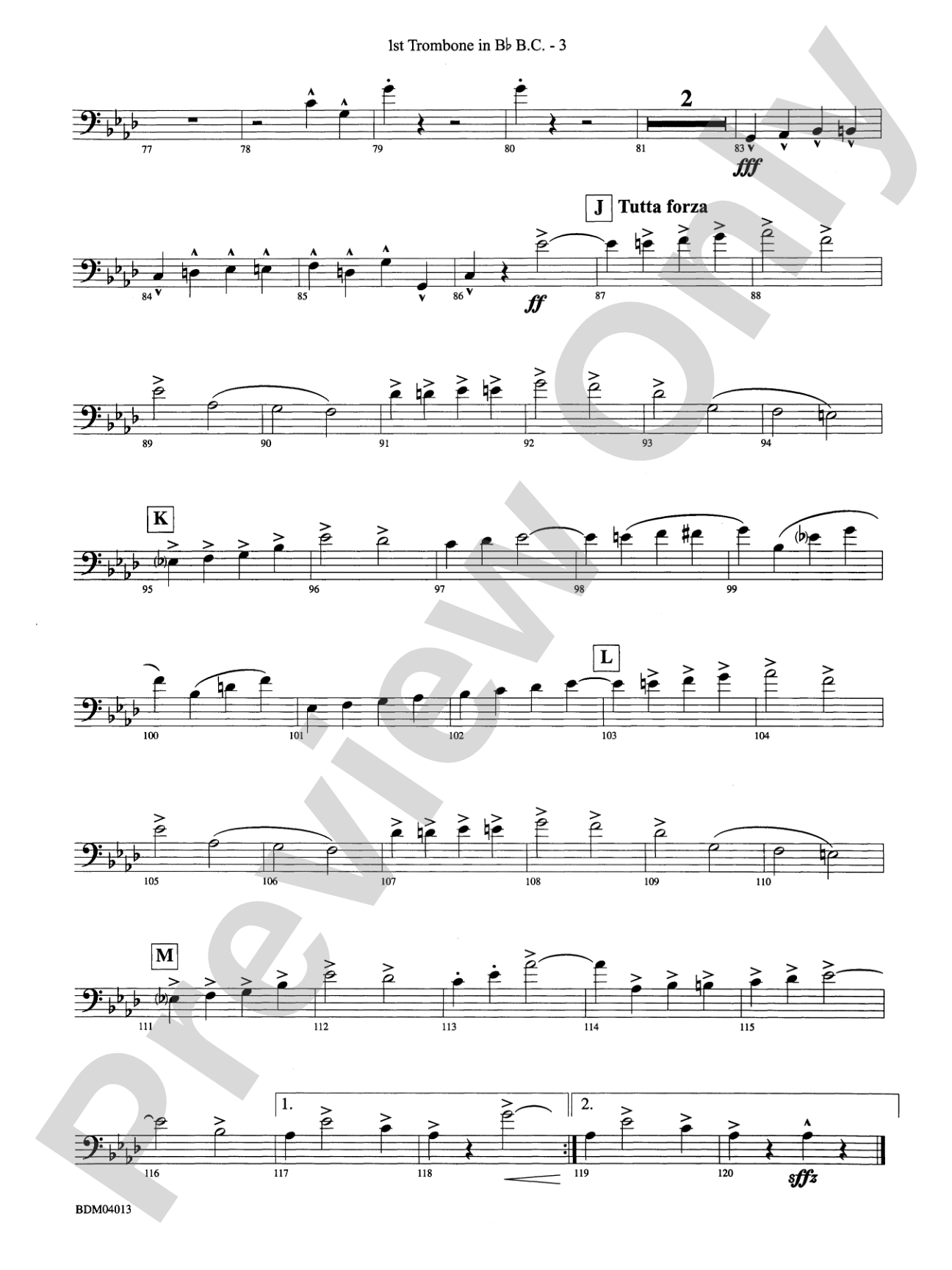 Nobles of the Mystic Shrine (March): (wp) 1st B-flat Trombone B.C.