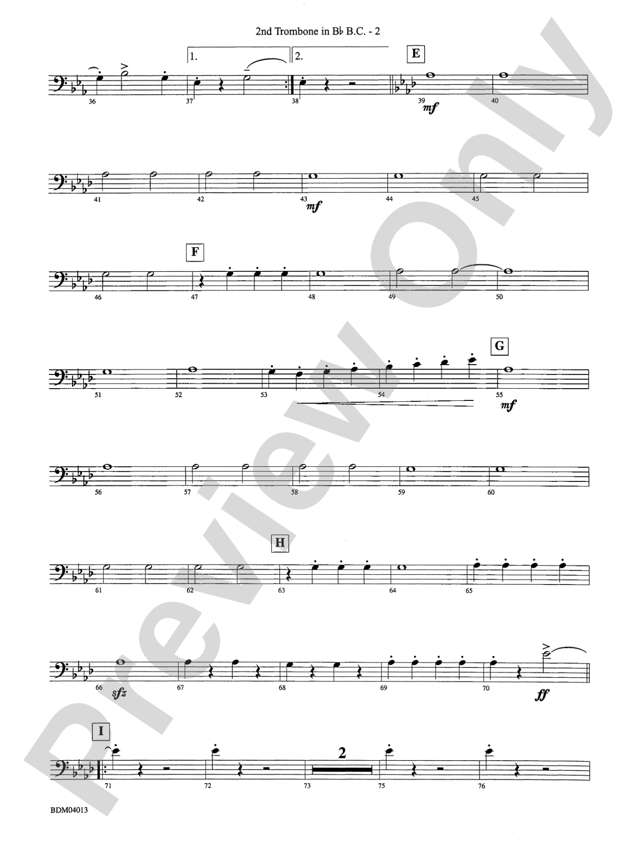 Nobles of the Mystic Shrine (March): (wp) 2nd B-flat Trombone B.C.