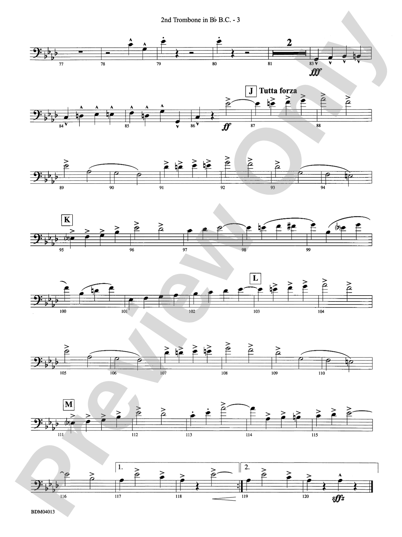 Nobles of the Mystic Shrine (March): (wp) 2nd B-flat Trombone B.C.