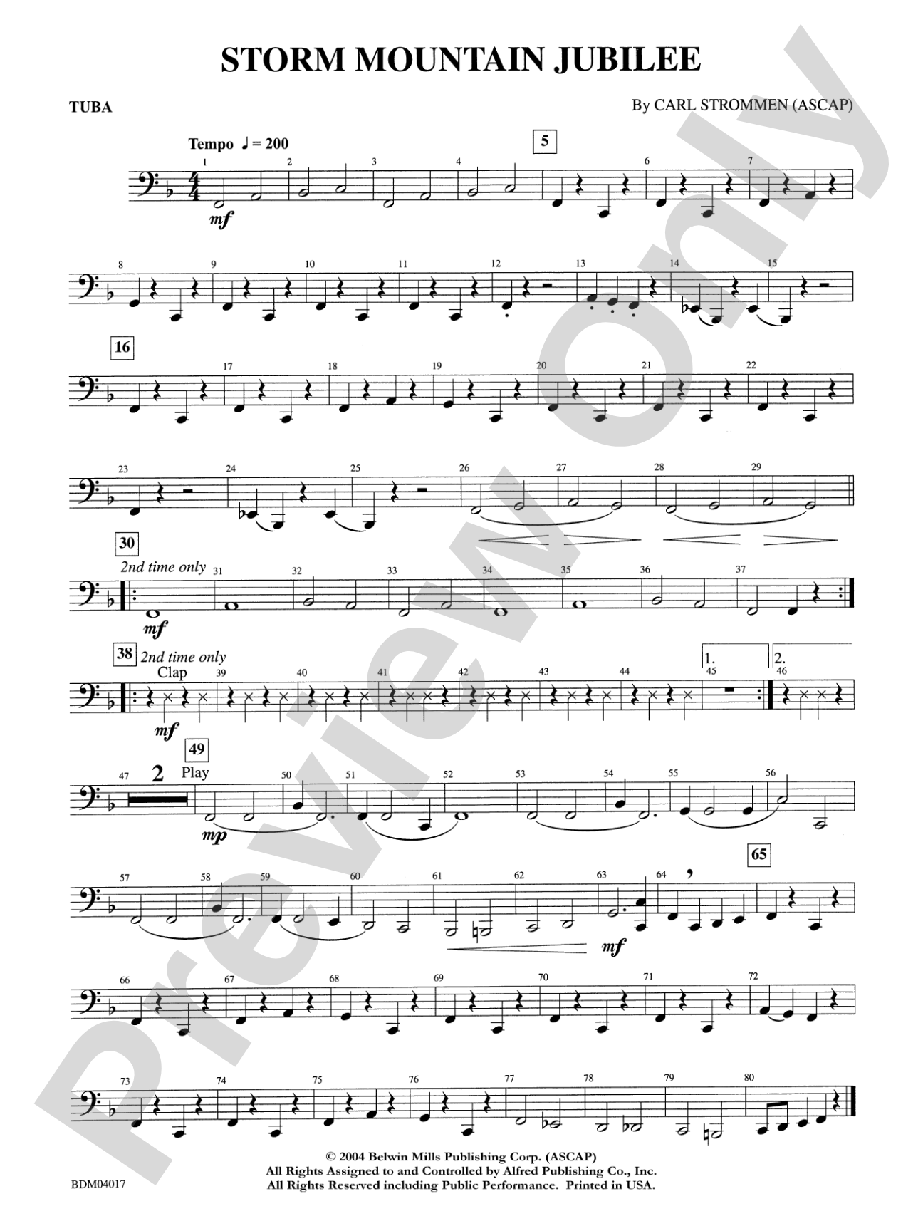 Storm Mountain Jubilee: Tuba