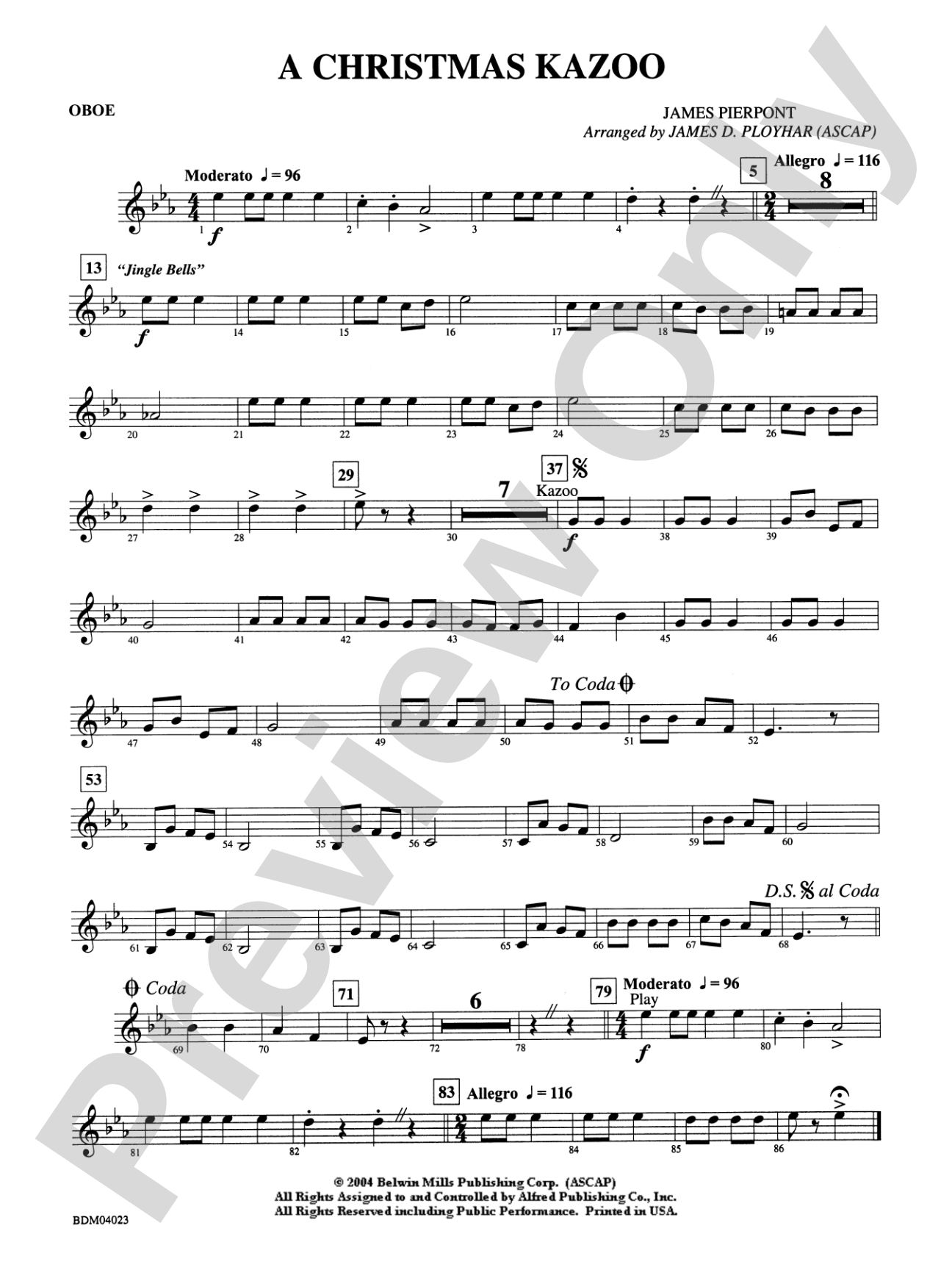 A Christmas Kazoo: Oboe