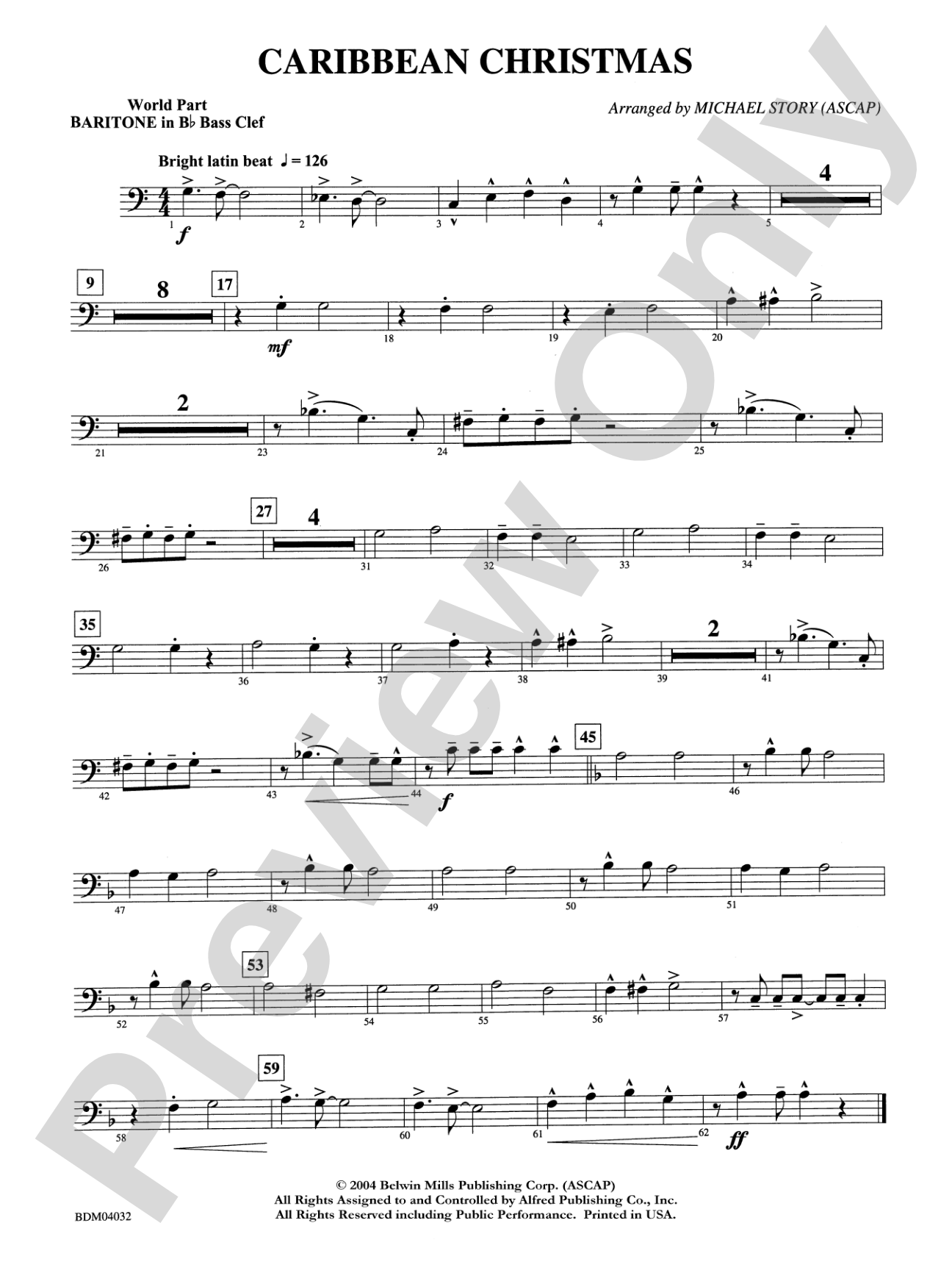 Caribbean Christmas: WP B-flat Baritone B.C.