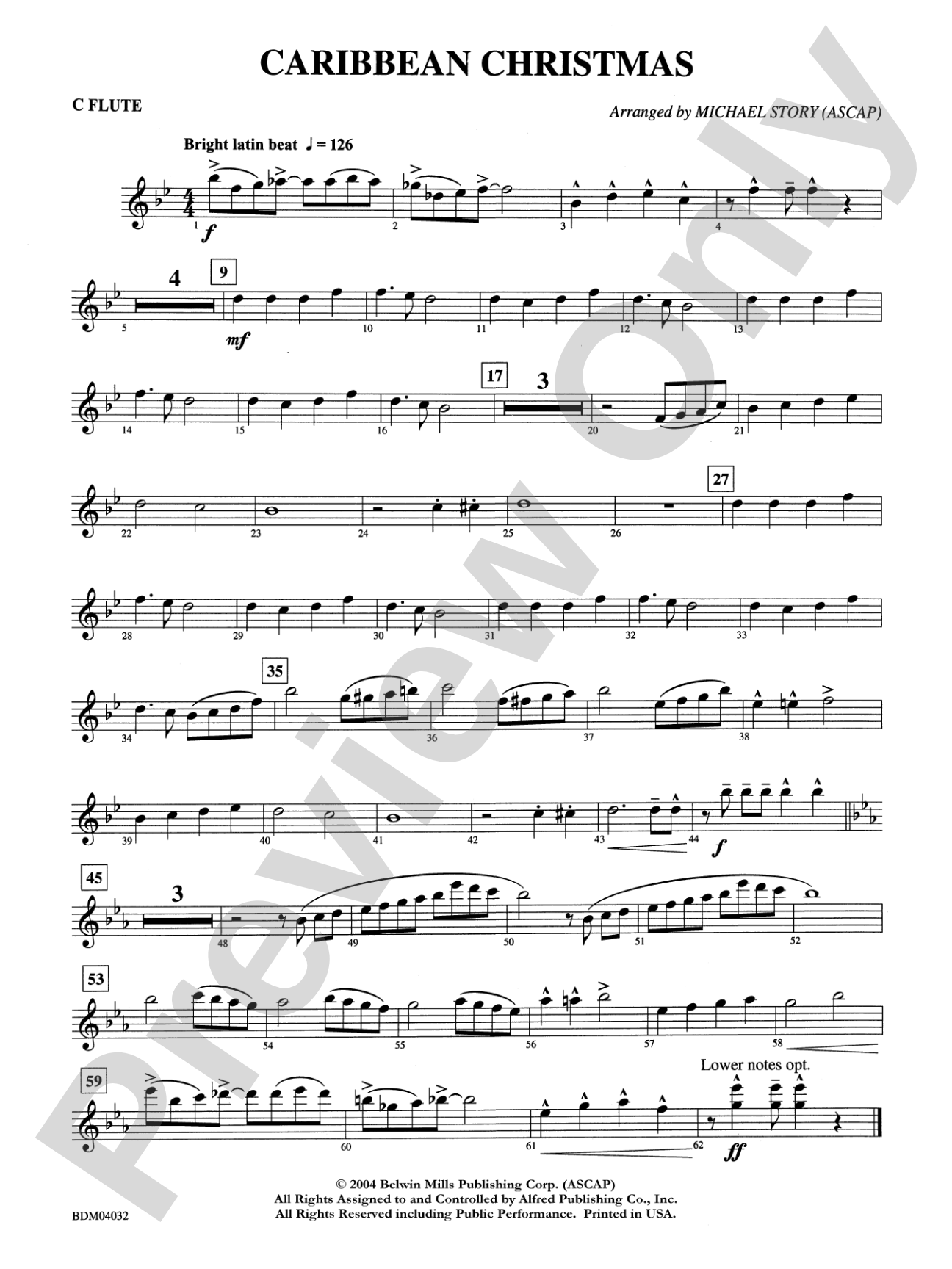 Caribbean Christmas: Flute