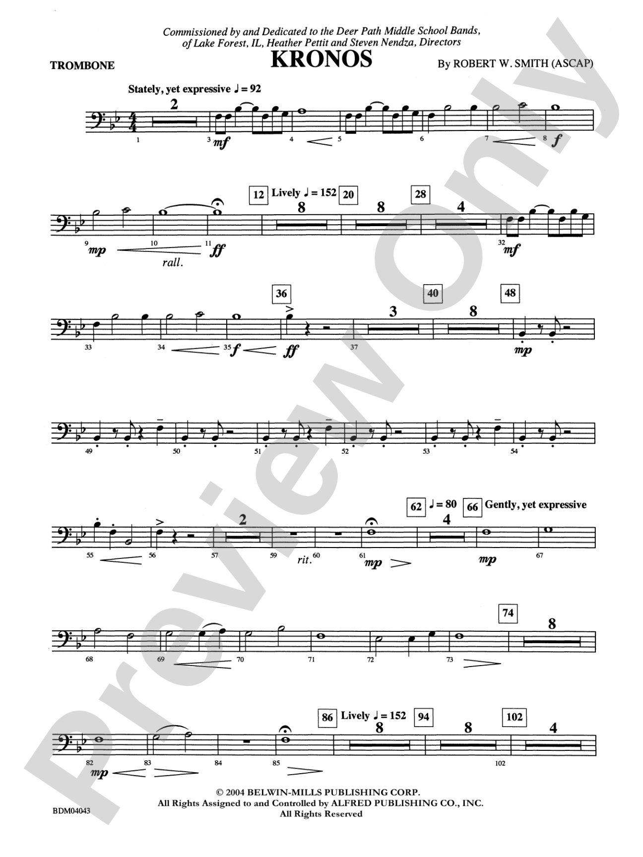 Kronos: 1st Trombone